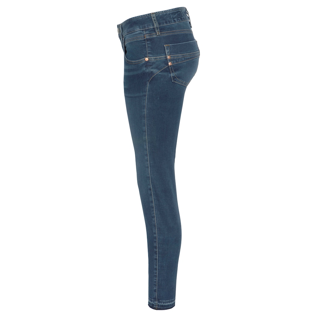 Herrlicher Ankle-Jeans »TOUCH CROPPED REUSED«, umweltfreundlich dank dem Einsatz von Recycled Denim