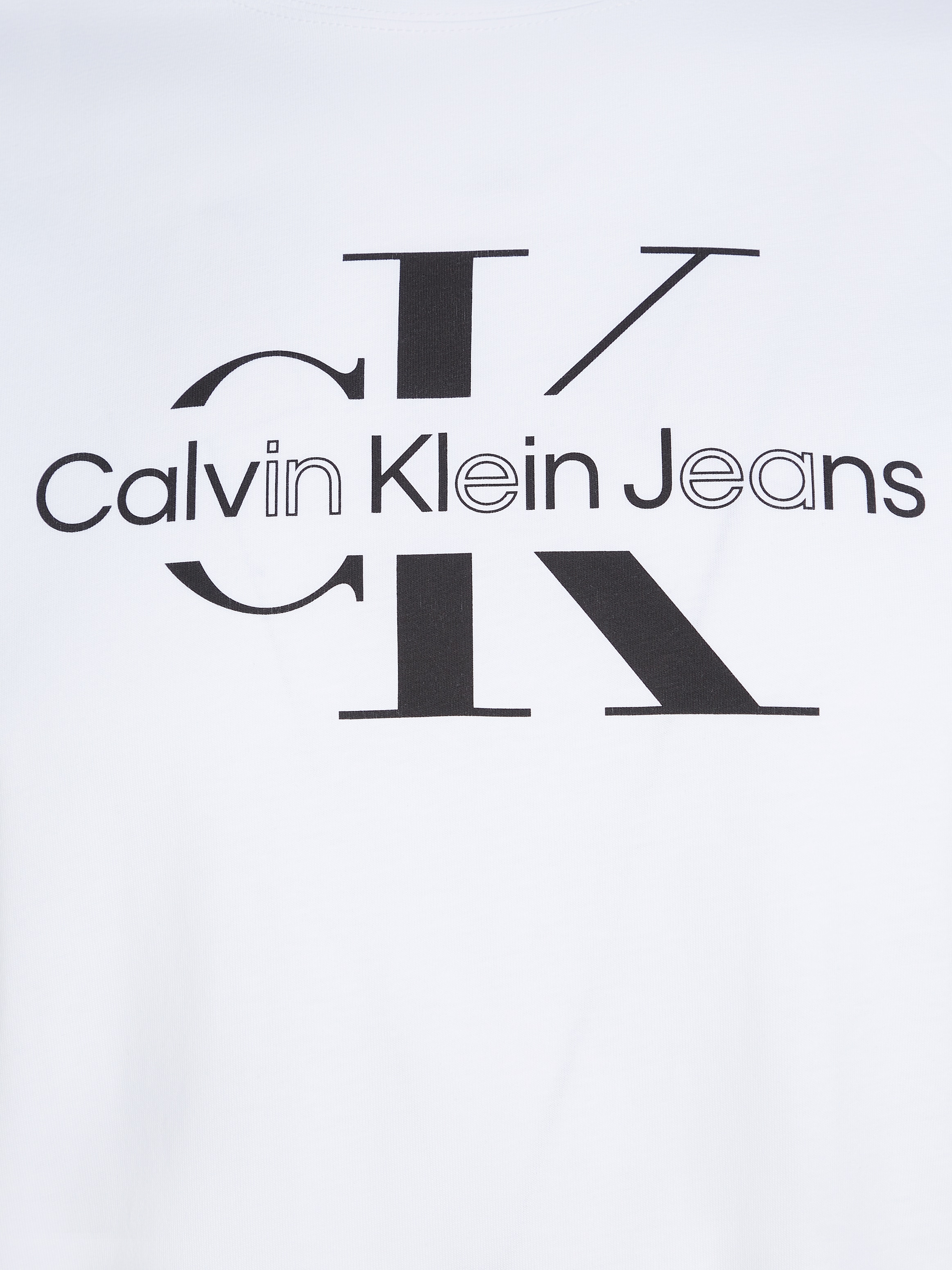 Calvin Klein Jeans Plus T-Shirt »PLUS DISRUPTED OUTLINE LOGO TEE«, Grosse Grössen