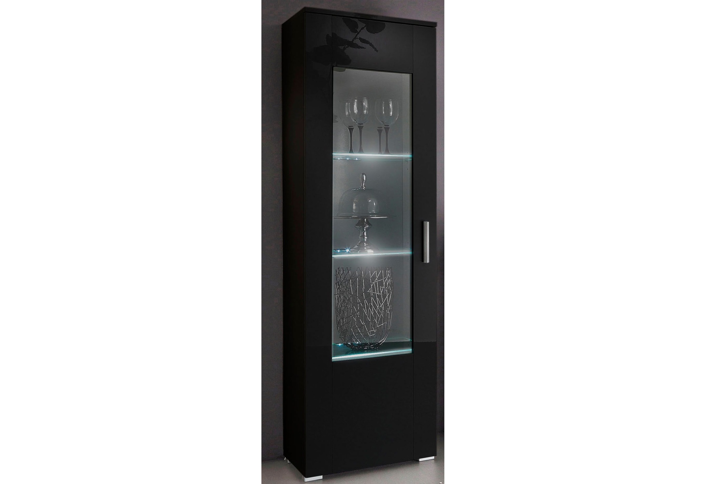 Image of Höltkemeyer Vitrine "Flame" Höhe 161 cm