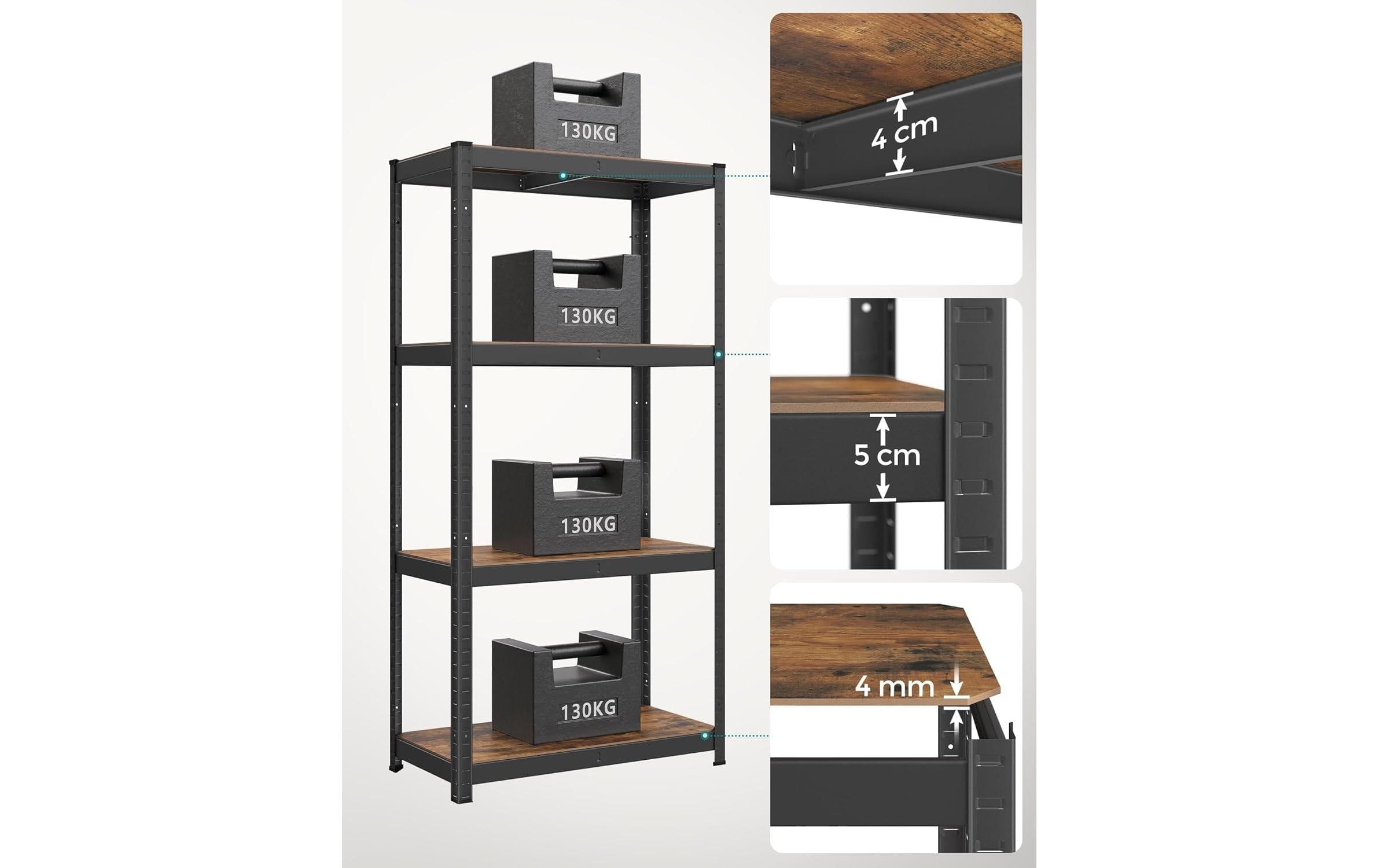 SONGMICS Étagère »mit 4 Ablagen«