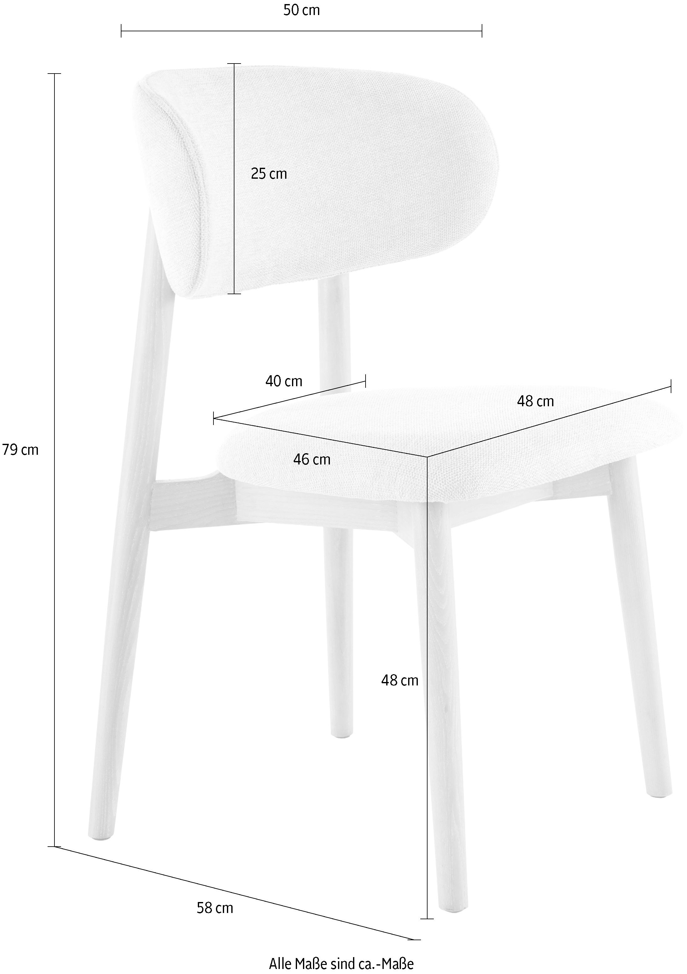 homsy by Ana Johnson Chaise à 4 pieds »Sivelle« (Ensemble) 2 cuis
