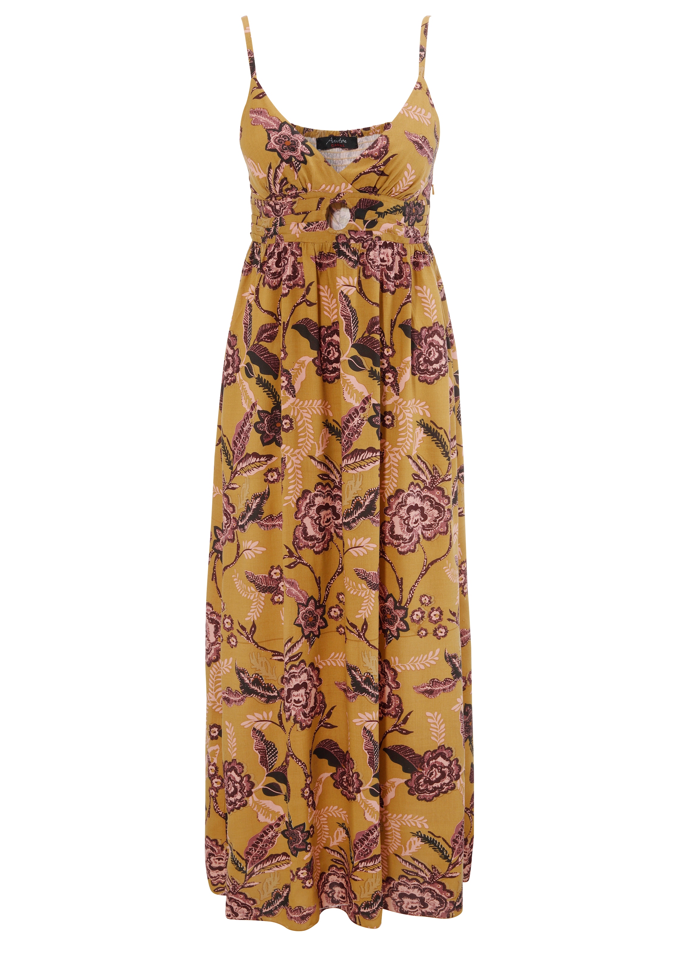 Aniston CASUAL Sommerkleid, mit farbharmonischen, grossflächigen Blumendruck