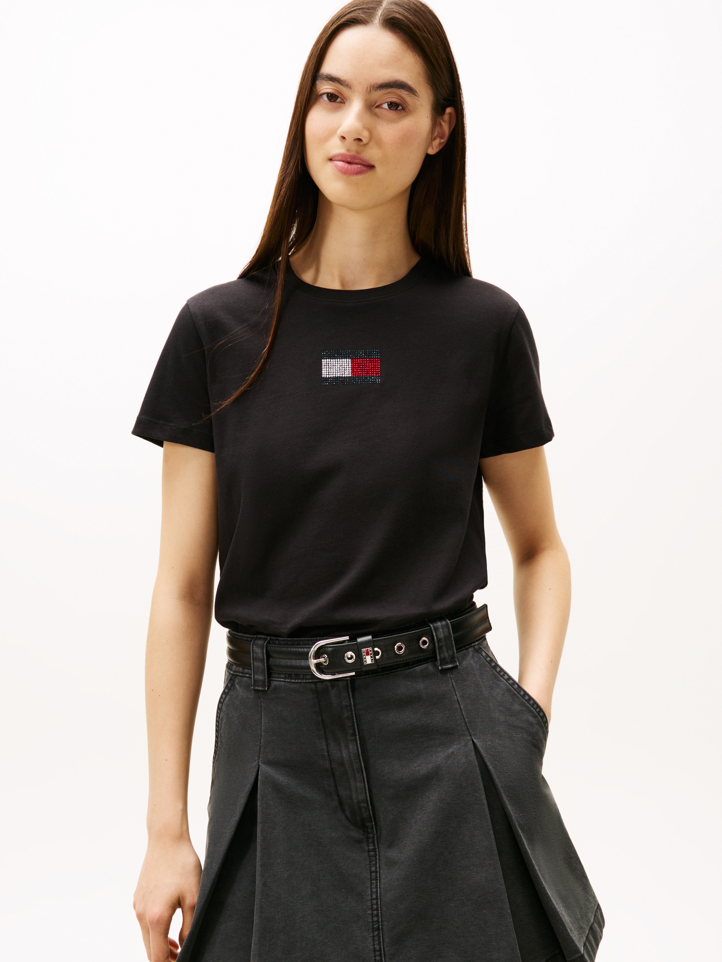 Image of Tommy Jeans Kurzarmshirt "TJW REG PARTY FLAG TEE EXT"
