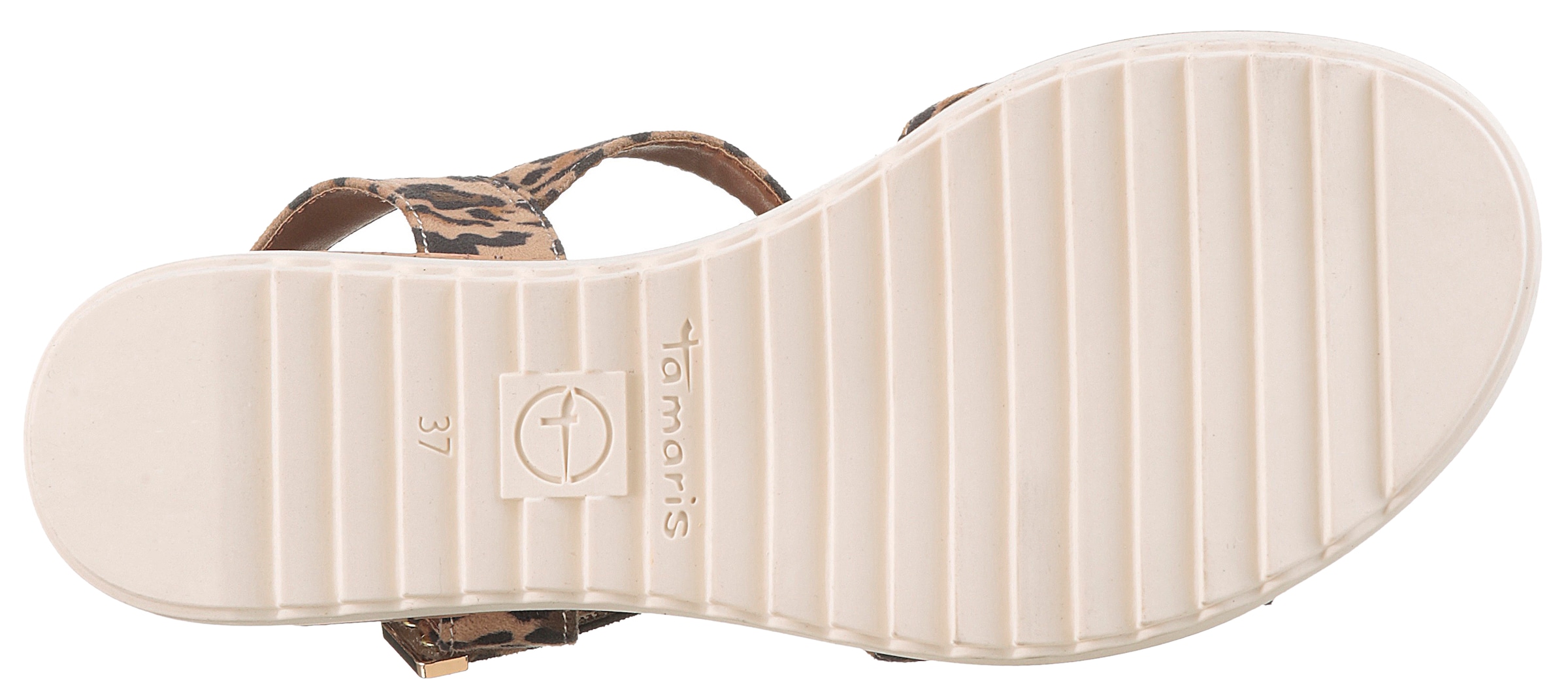 Tamaris Sandales compensées  , Riemchensandale, Sommerschuh in veganer Verarbeitung