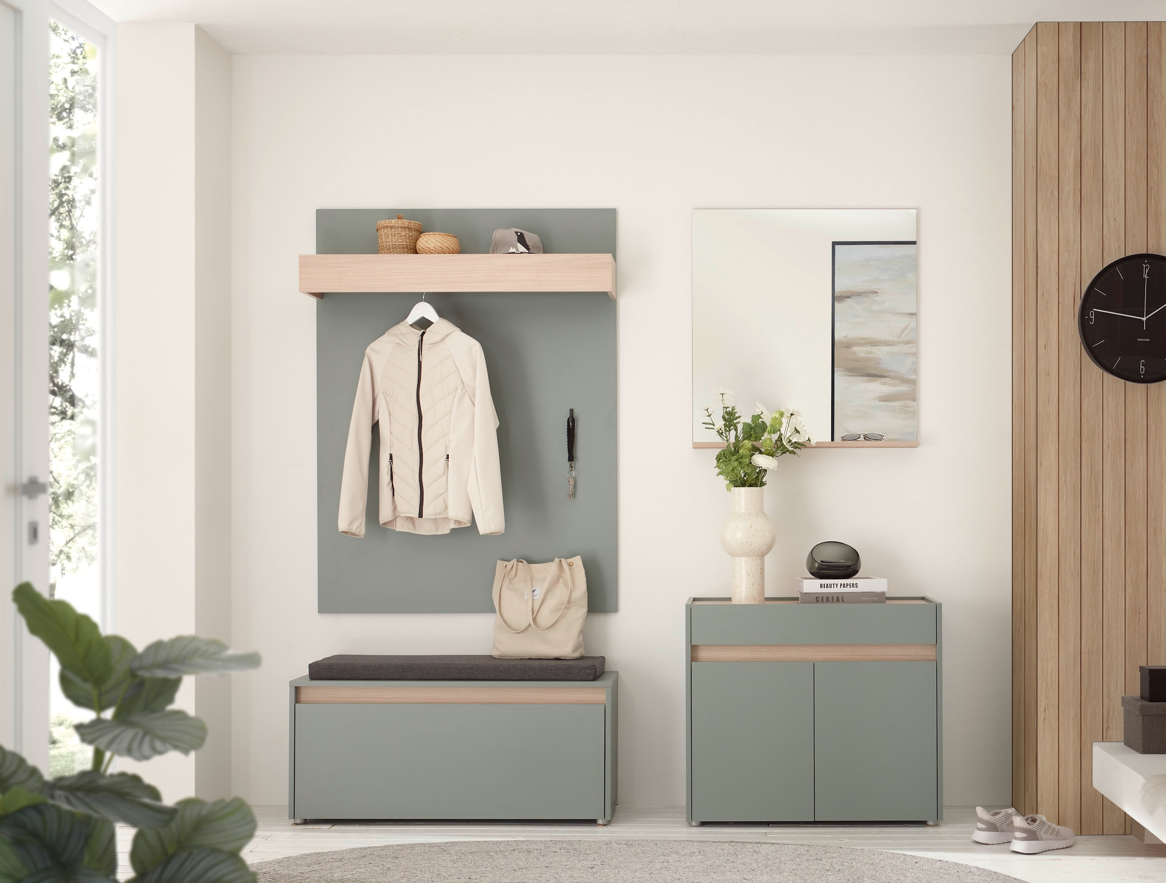 Image of Home affaire Garderoben-Set "GIRON/CiTY, moderne Garderobe, Komplettset mit viel Stauraum" Komplett-Set, 4 Stk. tlg.