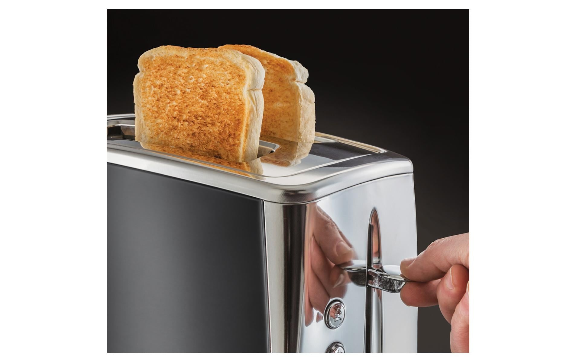 RUSSELL HOBBS Toaster »Russell Hobbs Toaster Luna Moonlight Grey«, 1550 W