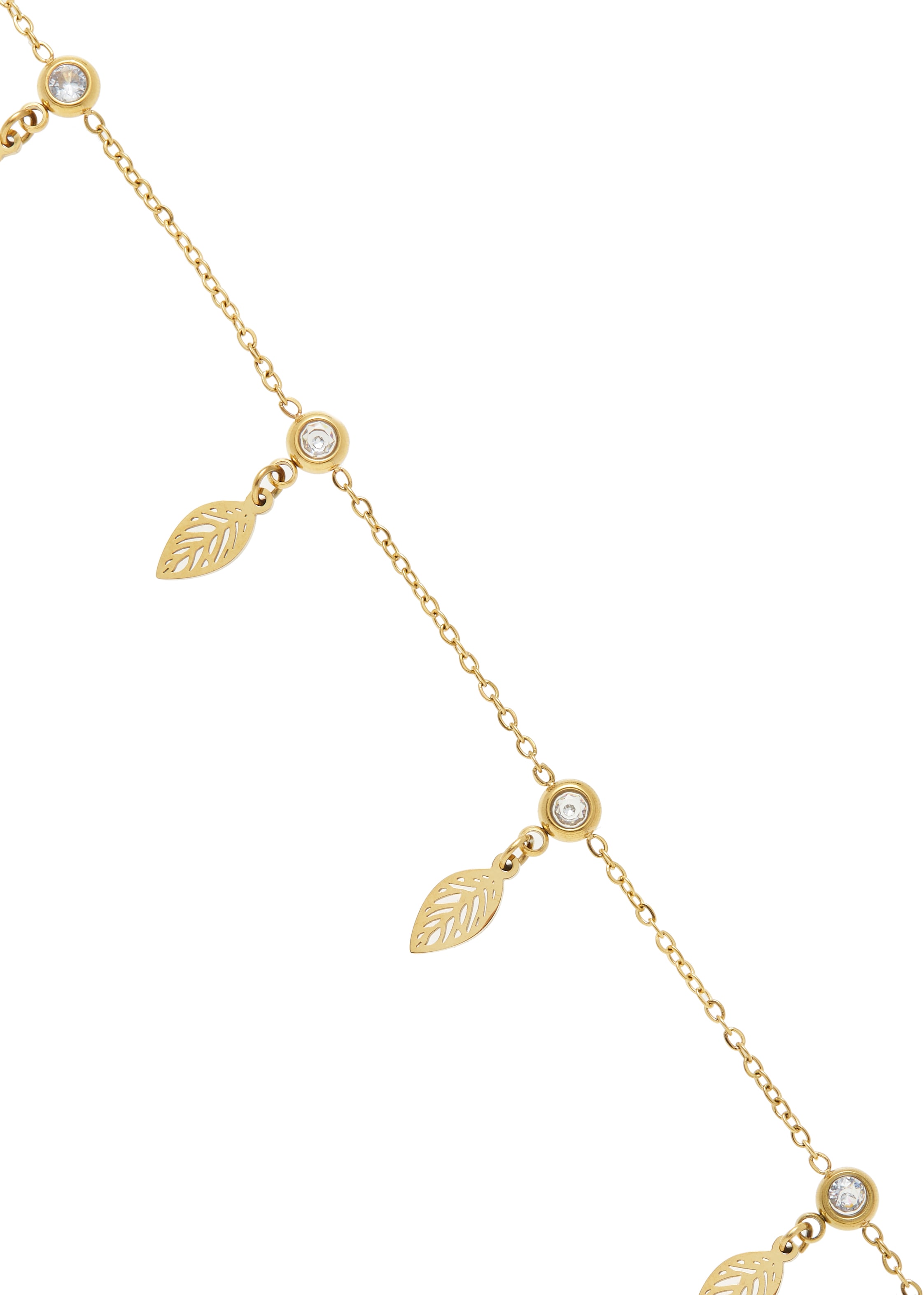 LASCANA Fusskette mit Anhänger »Edelstahlschmuck« Hochwertiger Fussschmuck mit Goldbeschichtung