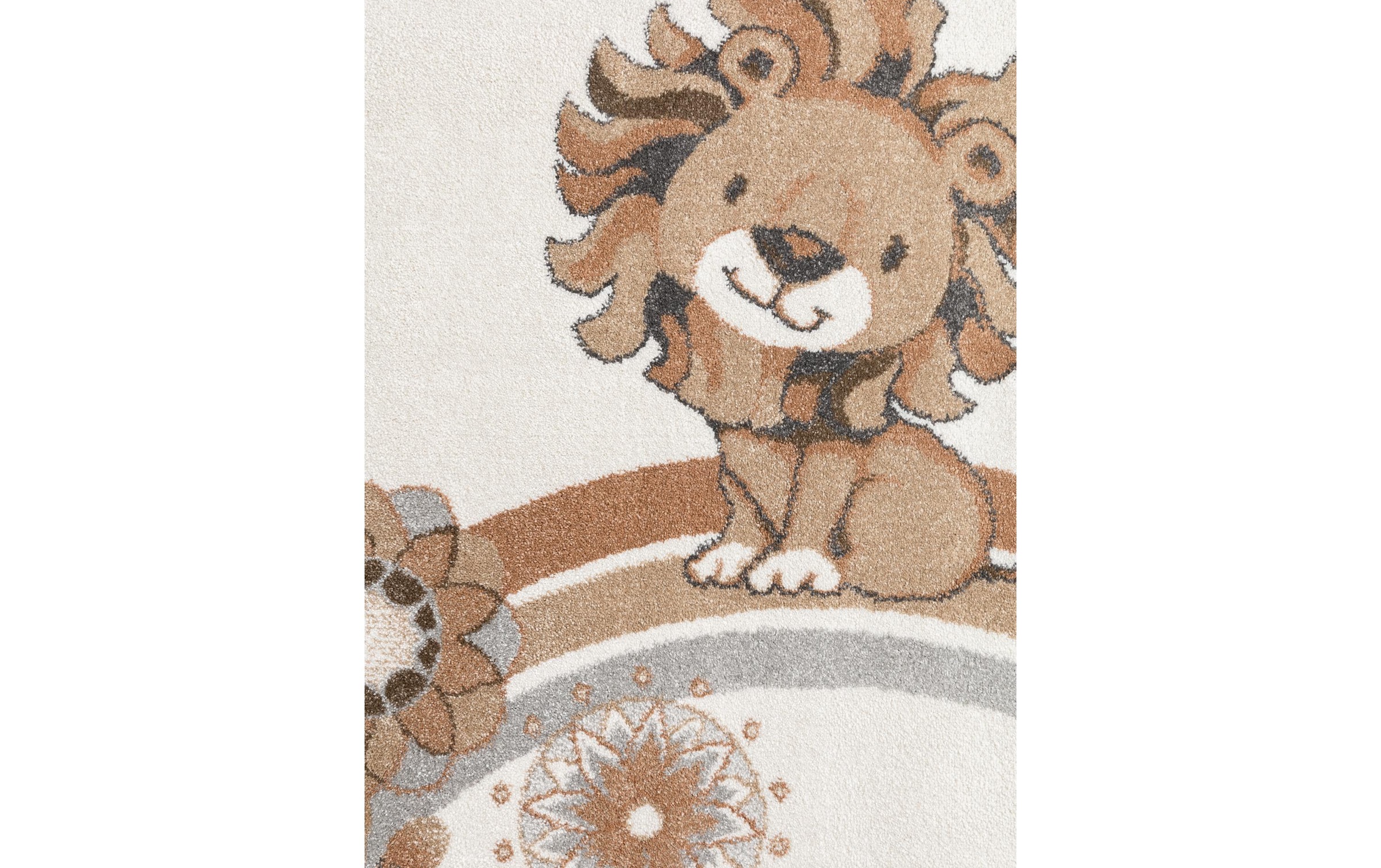 Villeroy & Boch Kinderteppich »Roar like a Lion Summer Party Teppich« rechteckig 9 mm Höhe Spielteppich weich, Kinderzimmer, Boho Kids Spielunterlage, Tieremotiv