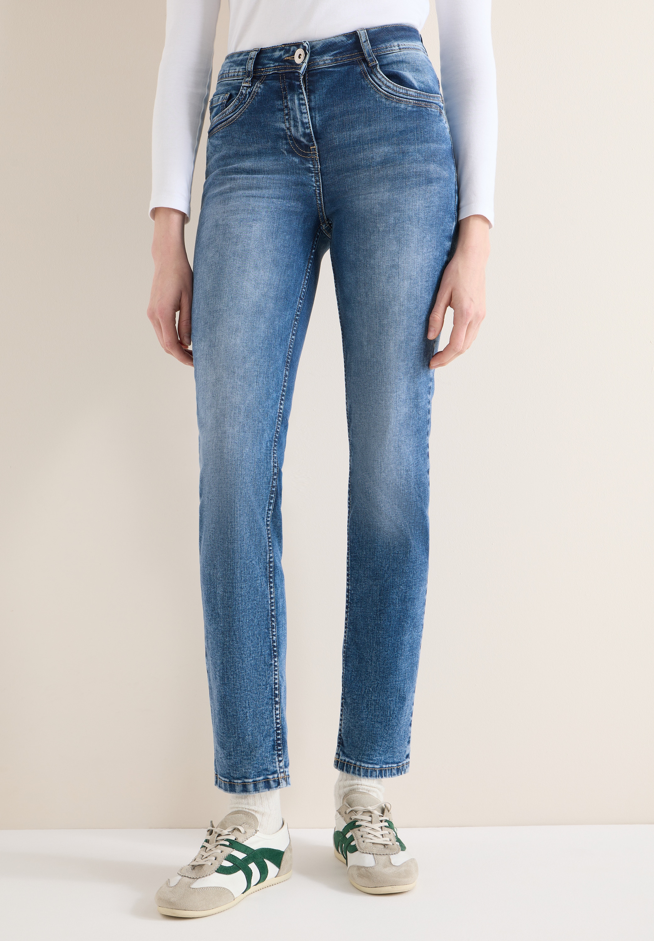Image of Cecil Straight-Jeans "Style Toronto" mit Stretch