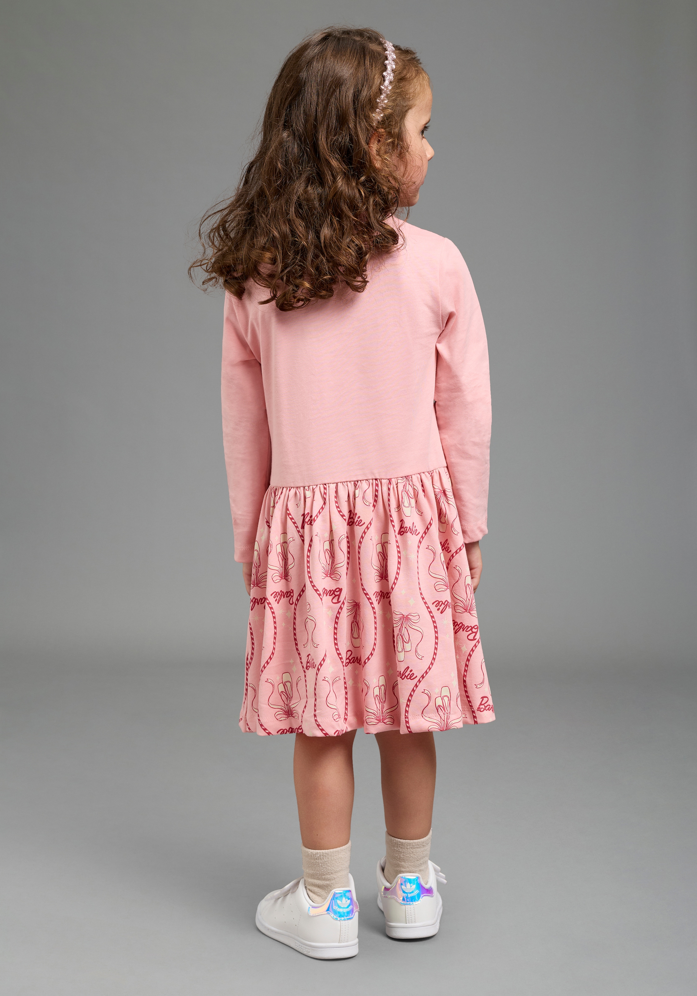 KIDSWORLD Jerseykleid »BARBIE Glitzerdruck Kleid, Mattel« BARBIE Nussknacker Shirtkleid mit Glitzerdruck, kniefrei