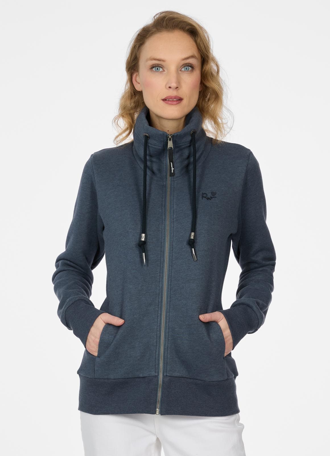 Image of Ragwear Sweatjacke "RONETTE" brushed, in super softer Qualität, unifarbene Optik, mit Stehkragen