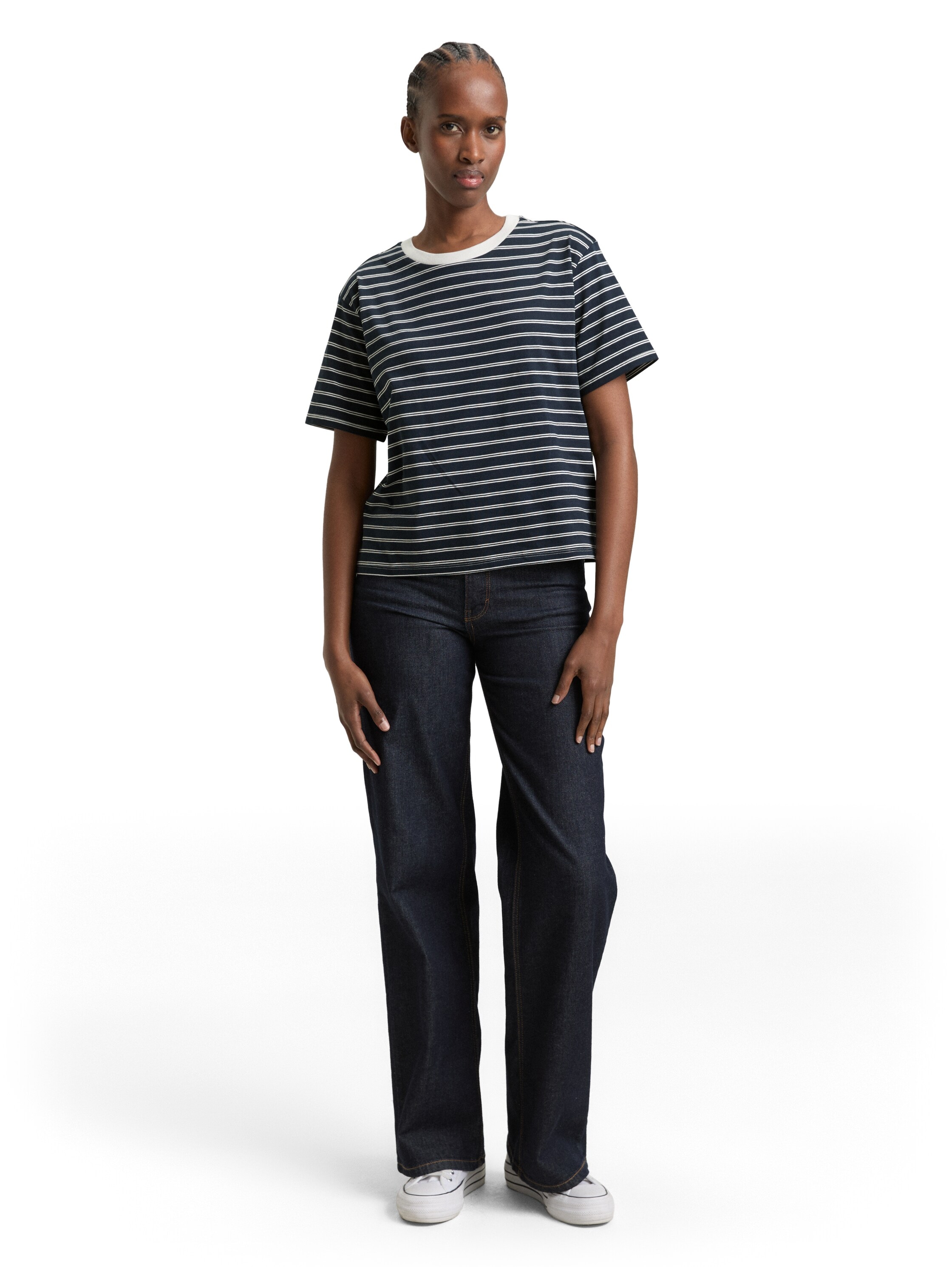 TOM TAILOR Denim T-shirt avec motif à rayures