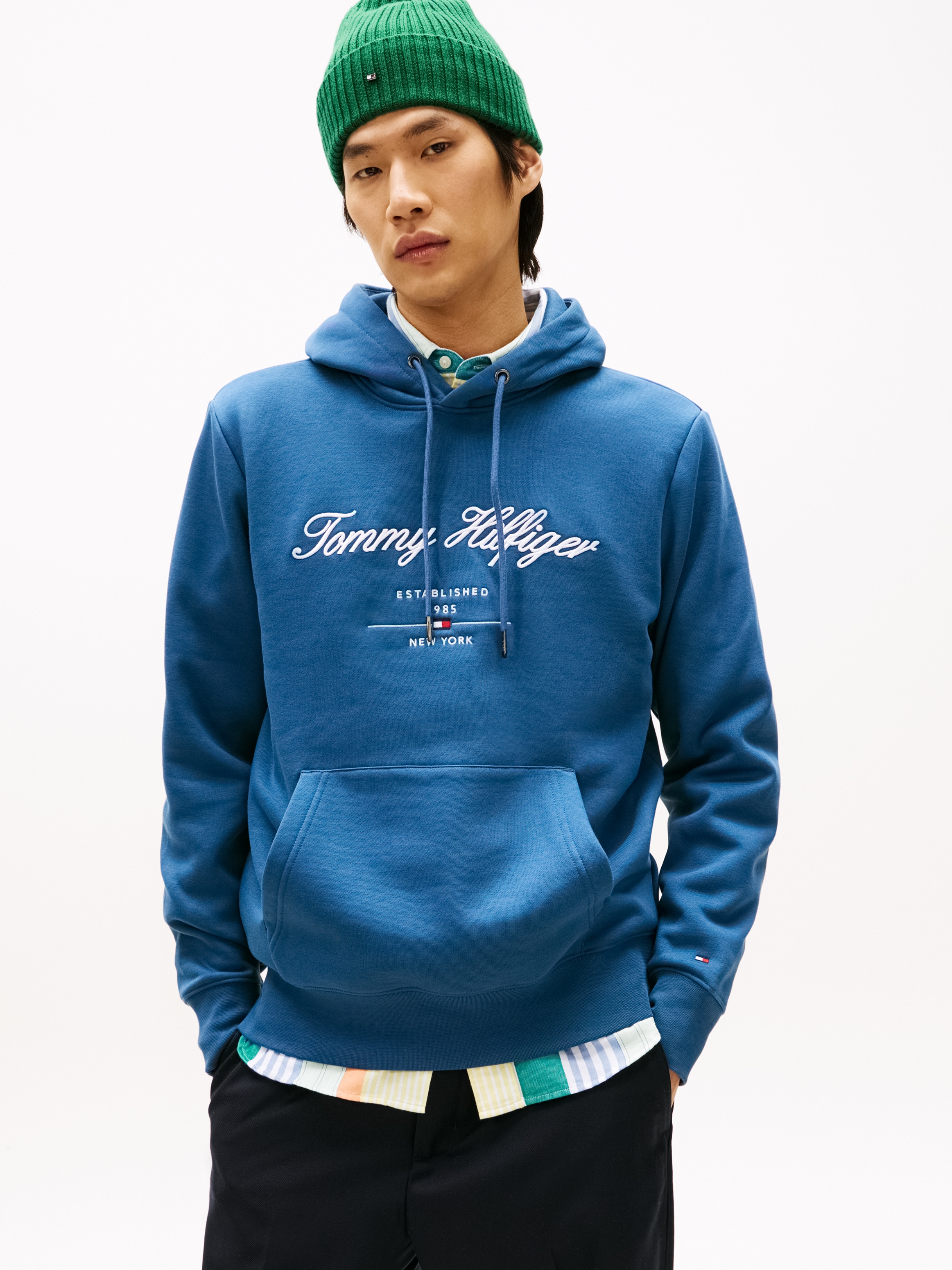 Image of Tommy Hilfiger Hoodie "SCRIPT LOGO HOODY", mit aufgesticktem Logo