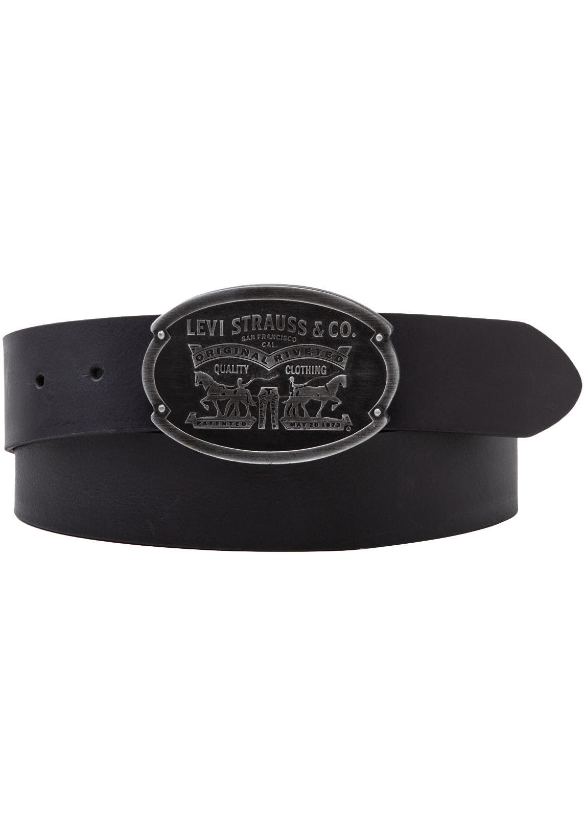 Image of Levis Ledergürtel "Billy Plaque Belt" mit markanter Koppelschliesse