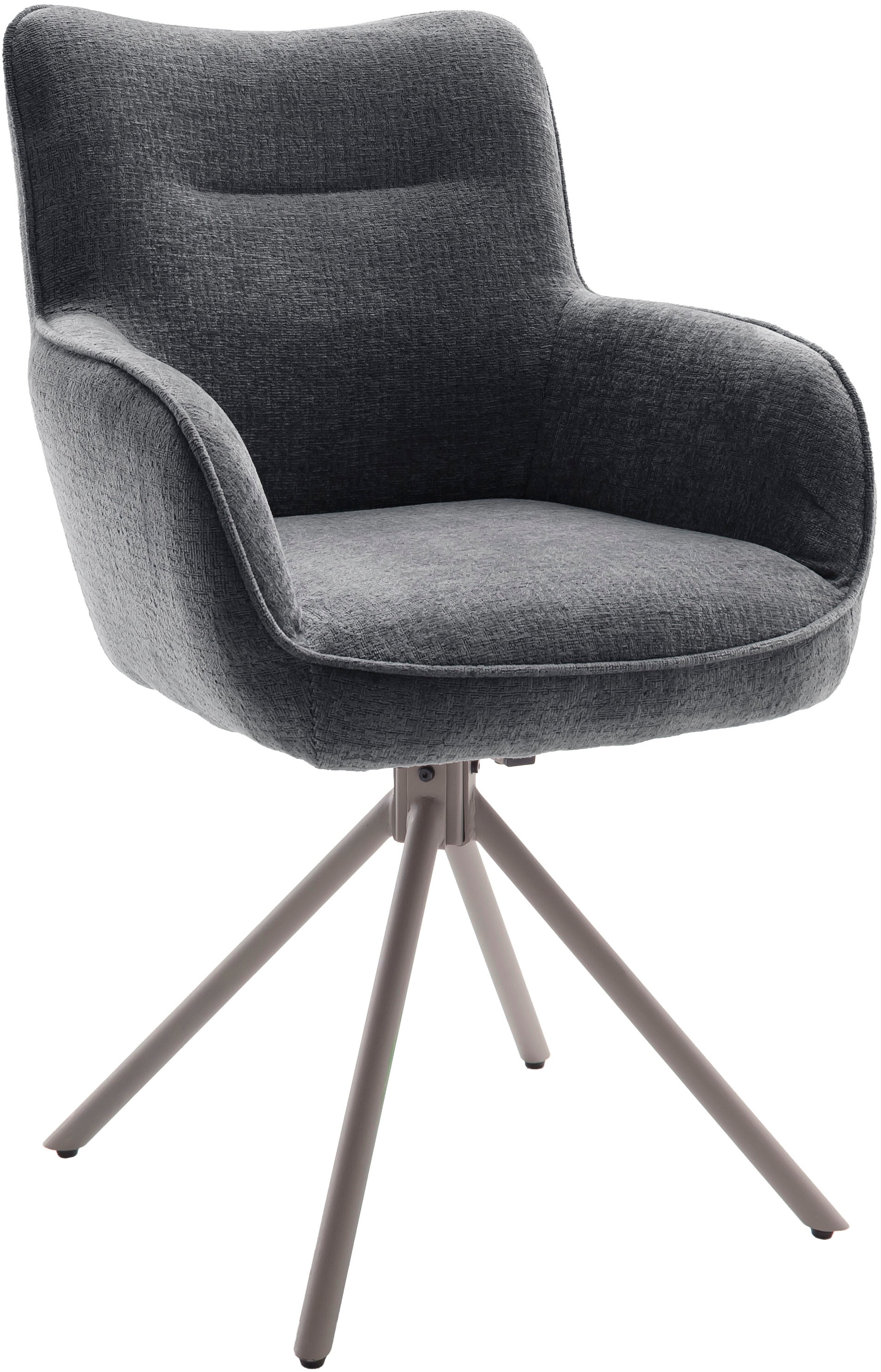 MCA furniture Chaise à 4 pieds (Set) 2 cuis180° drehbar, Taschenfederkern