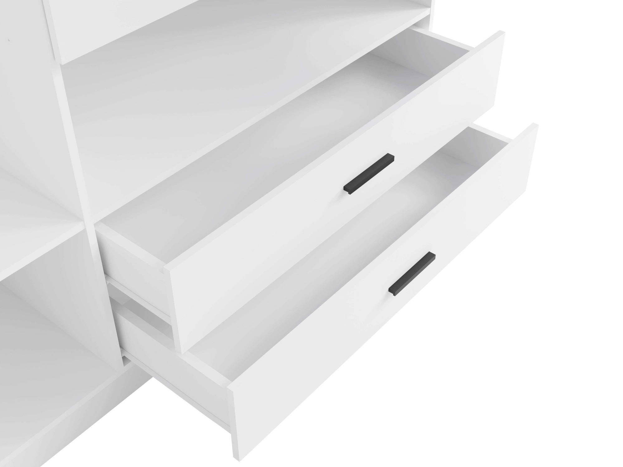 Home affaire Kleiderschrank »LAREDO Wäscheschrank komplette Innenausstattung, Masse 158,3/200,5/55cm«, Garderobe mit offenem Fach, 3 Türen und 2 Schubladen, FSC
