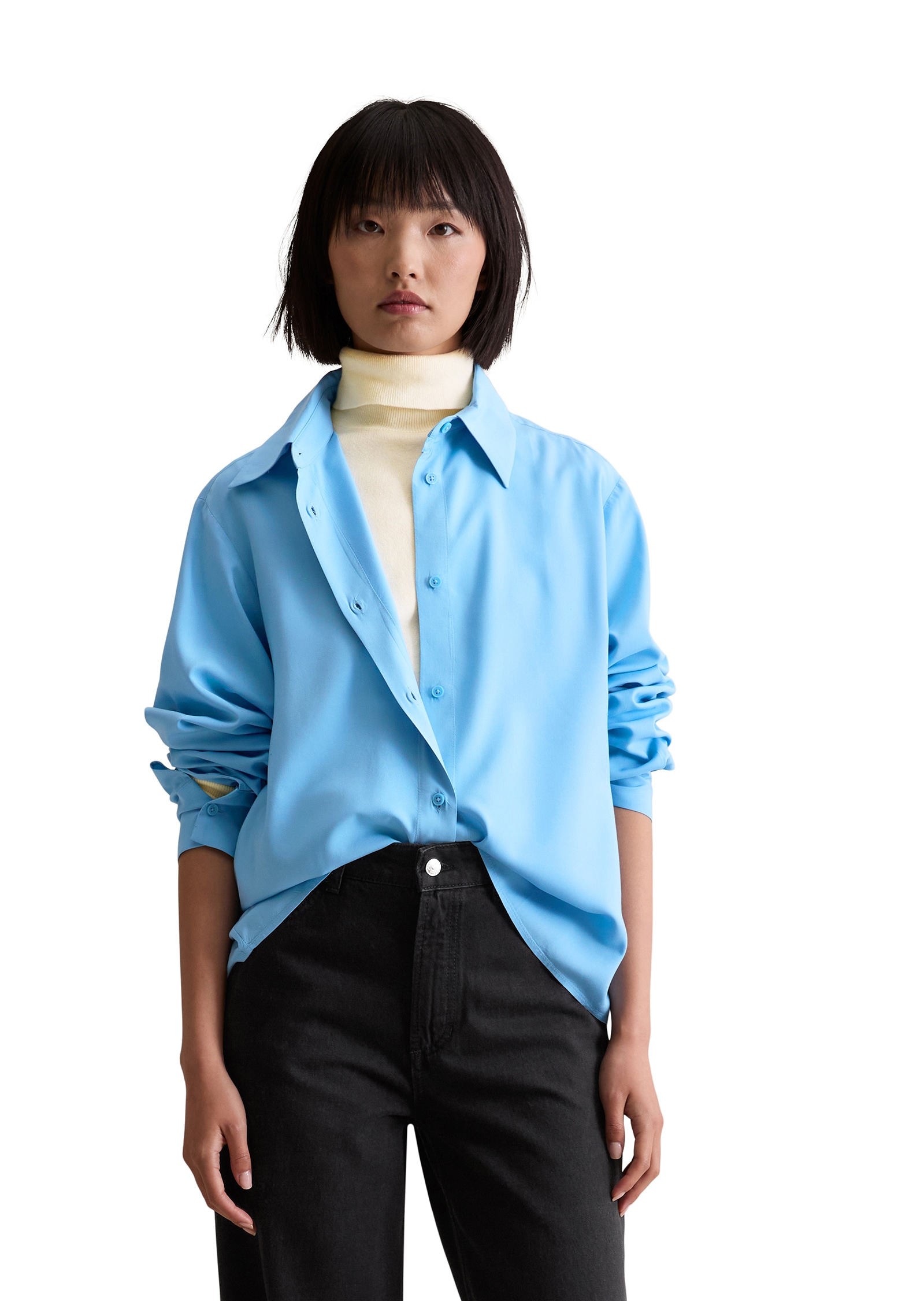 Image of Marc OPolo DENIM Langarmbluse "relaxed fit aus LENZING™ ECOVERO™"