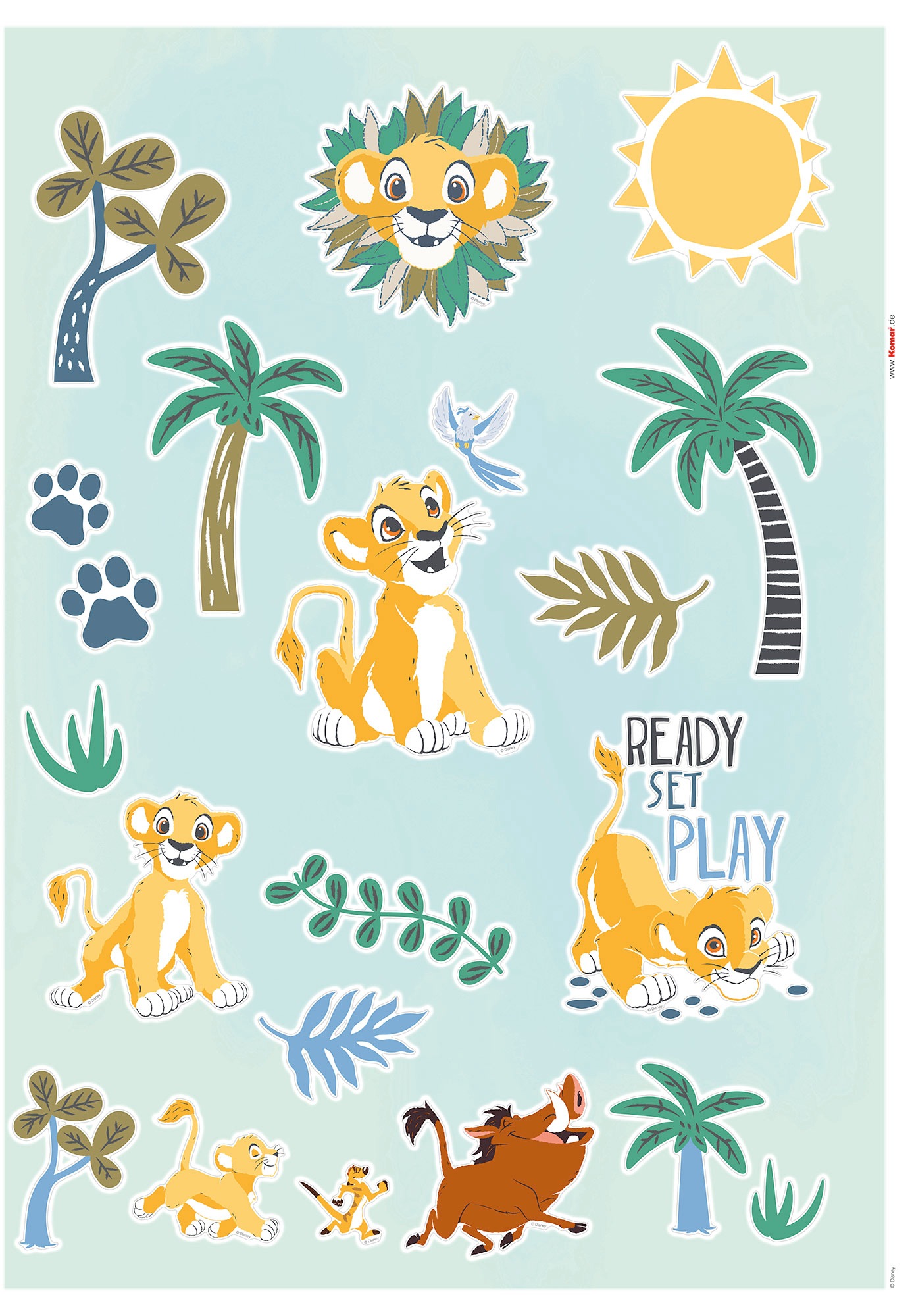 Image of Komar Wandtattoo »Lion King Palmtrees«, (34 St.), 50 x 70 cm bei Ackermann Versand Schweiz