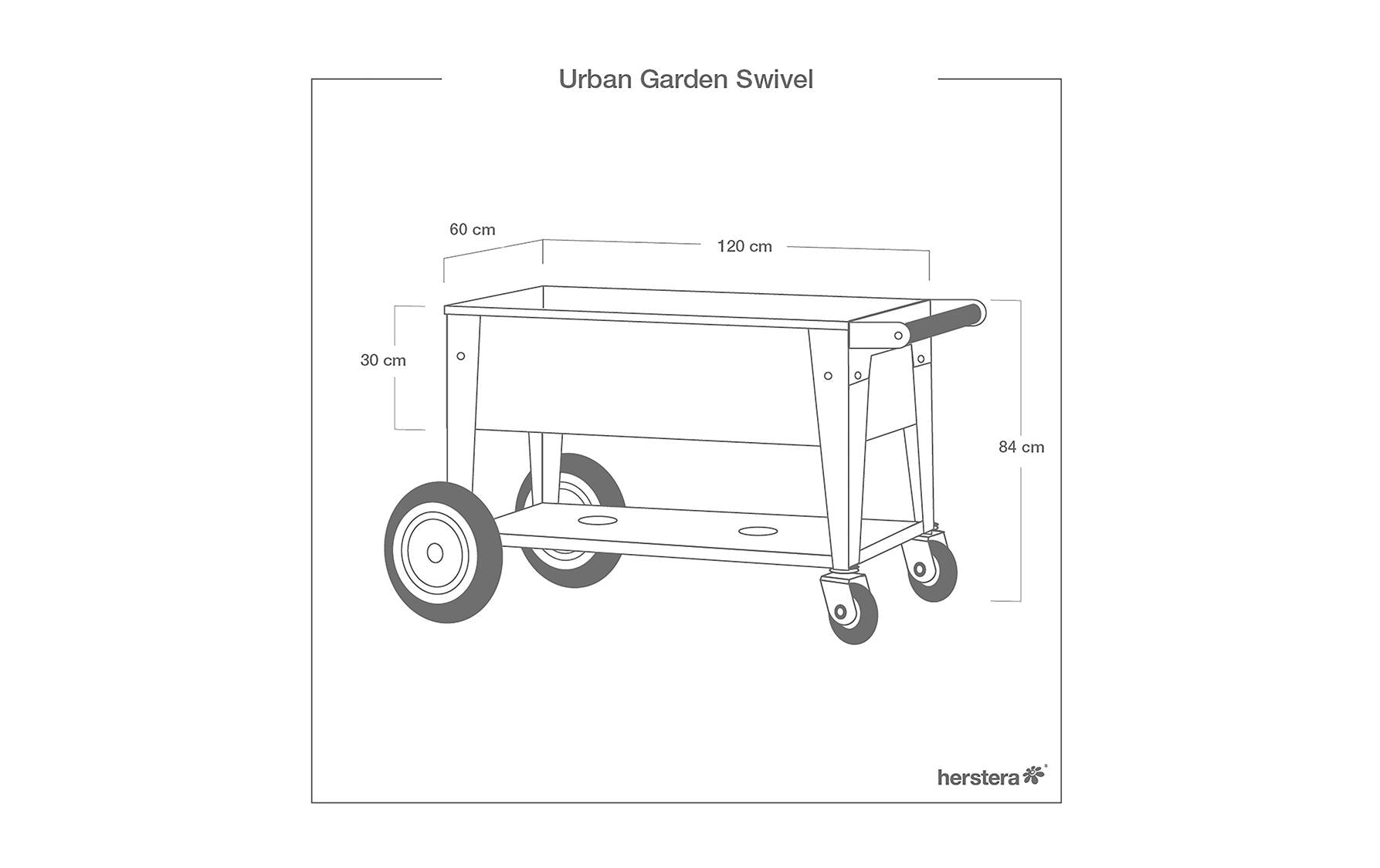 Herstera Garden Hochbeet »Swivel« BxTxH: 120x60x80 cm