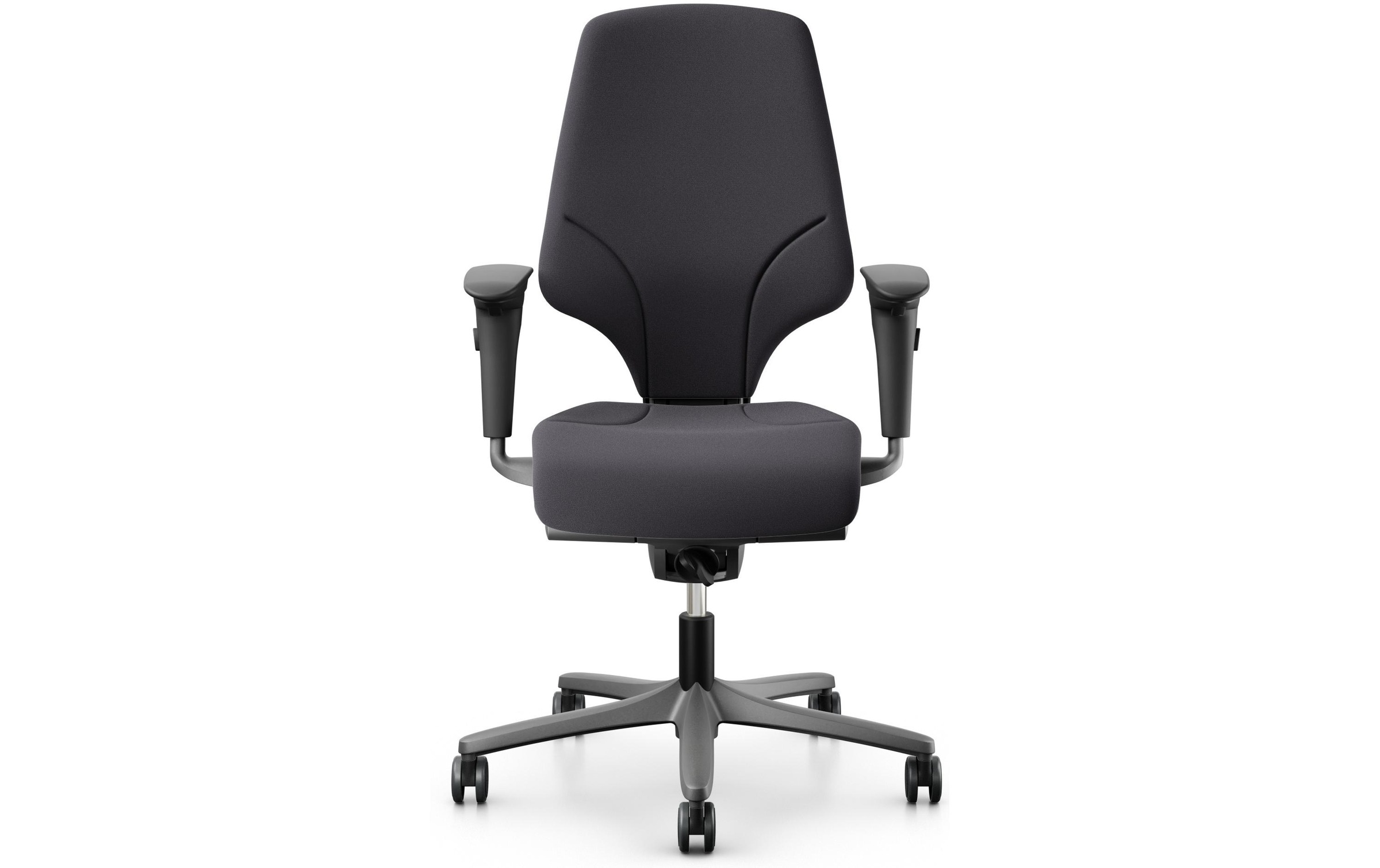 Giroflex Schreibtischstuhl »64 mit Polsterrücken und Armlehnen, Charcoal«