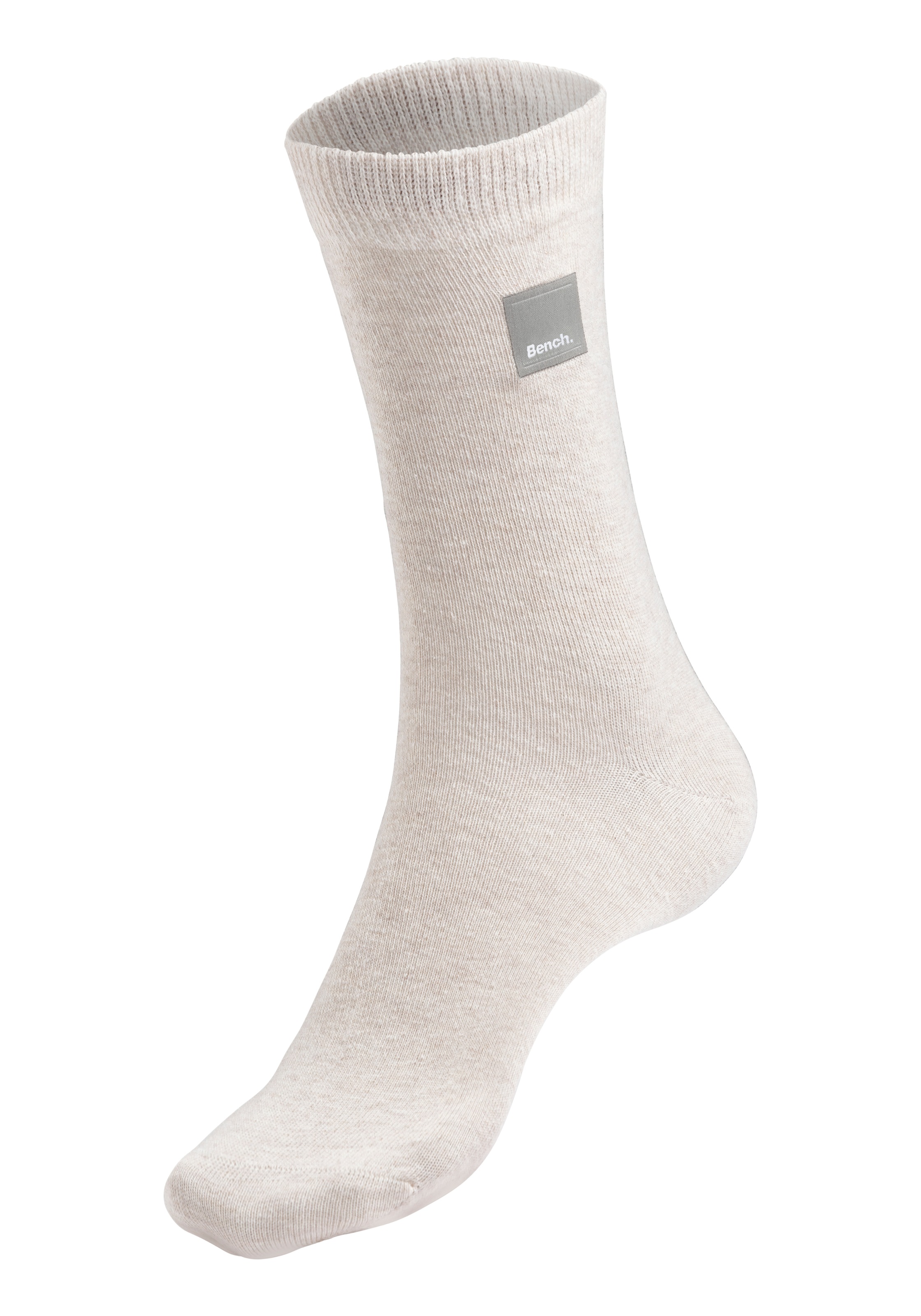 Bench. Basicsocken, (Packung, 4 Paar), mit Weblabel