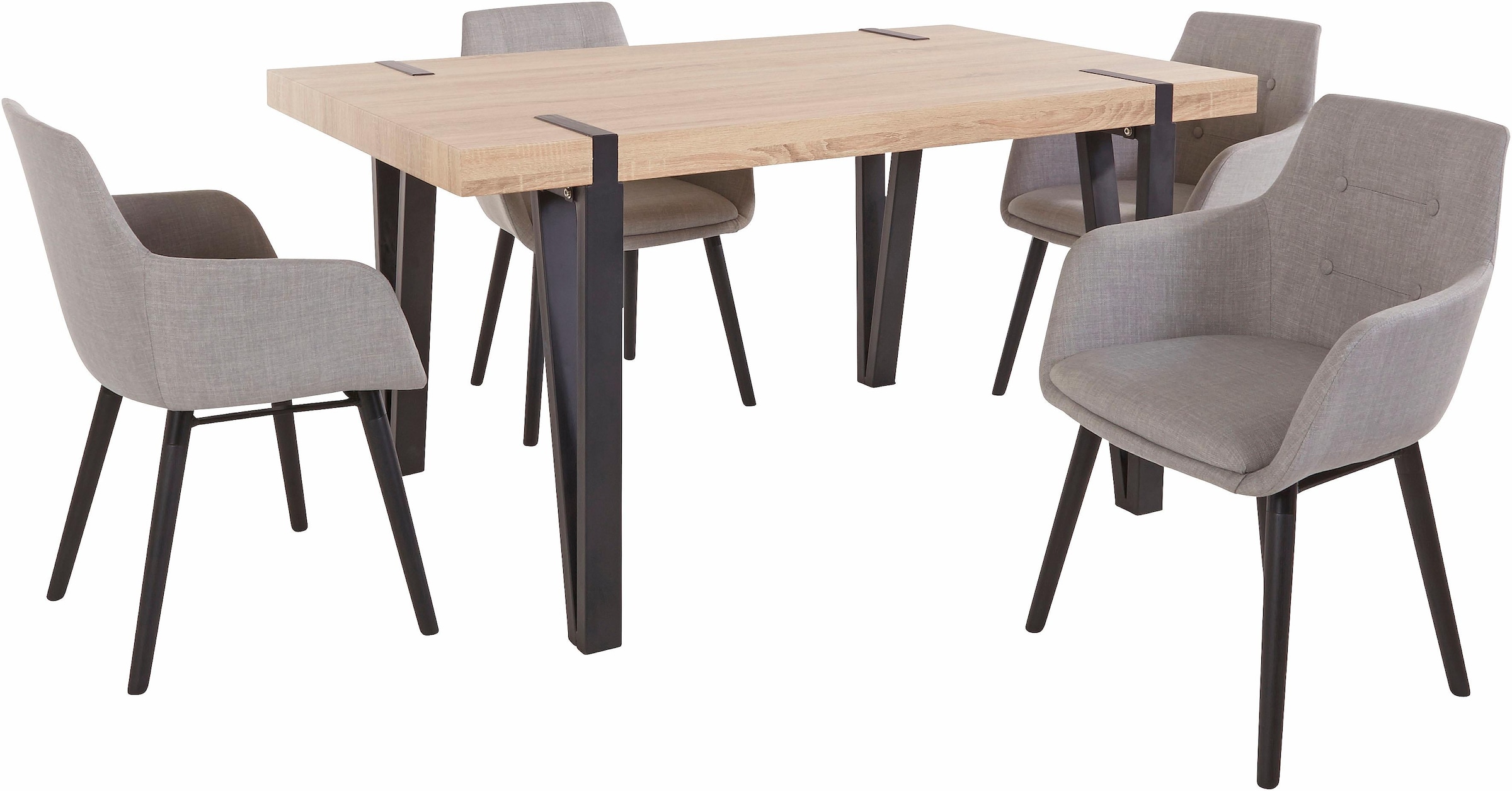Tisch, günstig cm (Set, affaire »Sanchez kaufen Breite Essgruppe Home mit und tlg.), Bradford«, 150 5