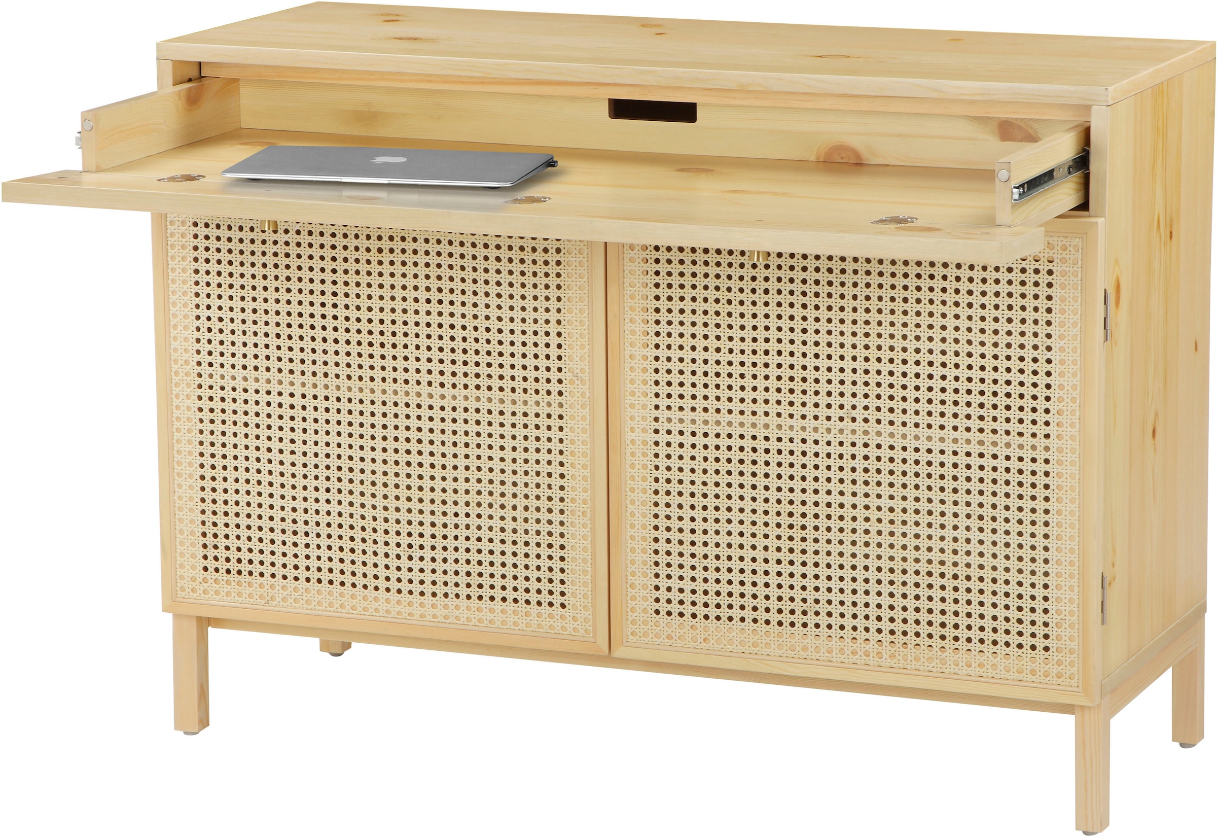 andas Sideboard »Gatwick«, ausziehbare Schreibtischplatte, Massivholz, Design by Morten Georgsen