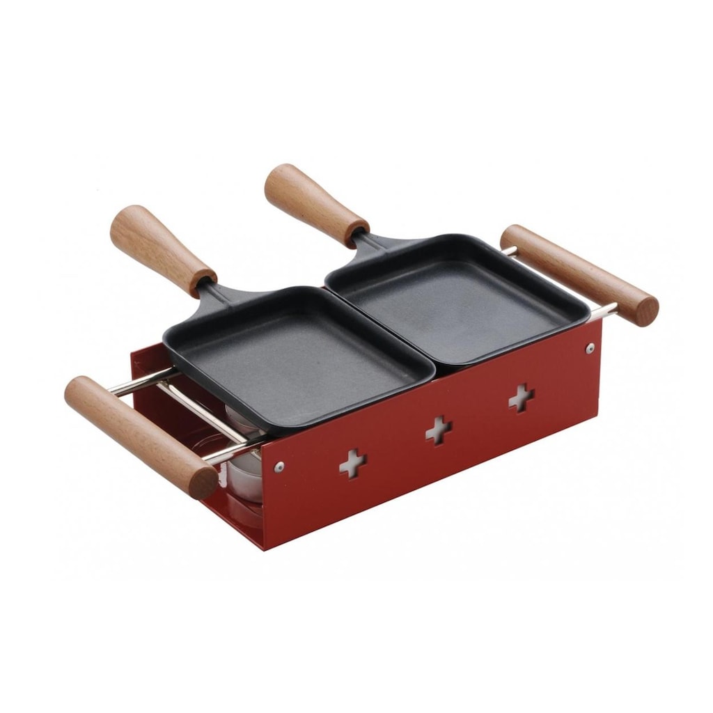 Raclette »TTM Twiny Cheese rouge«, 2 St. Raclettepfännchen, - W