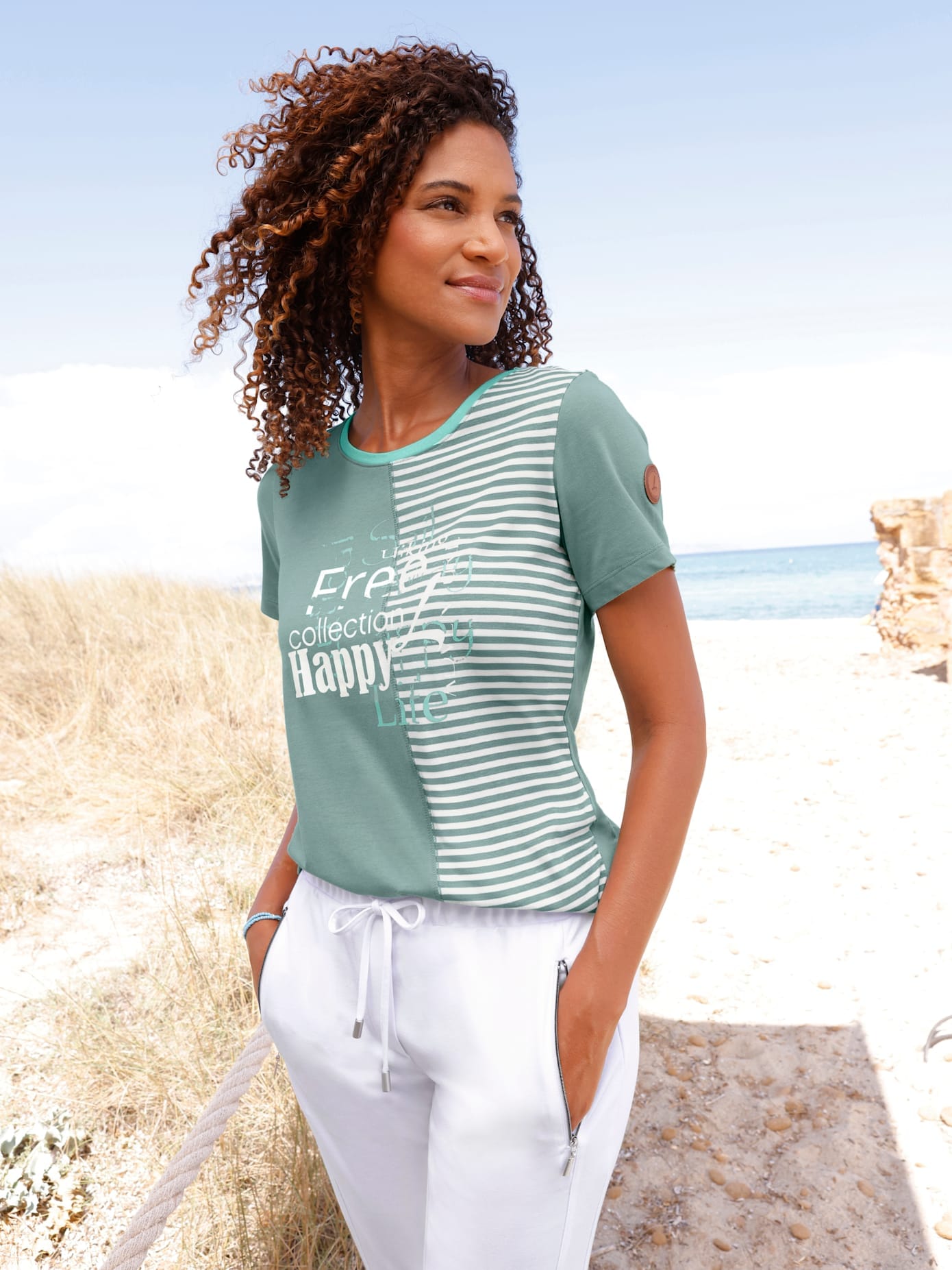 Casual Looks Rundhalsshirt "Rundhals-Shirt" 1 tlg.