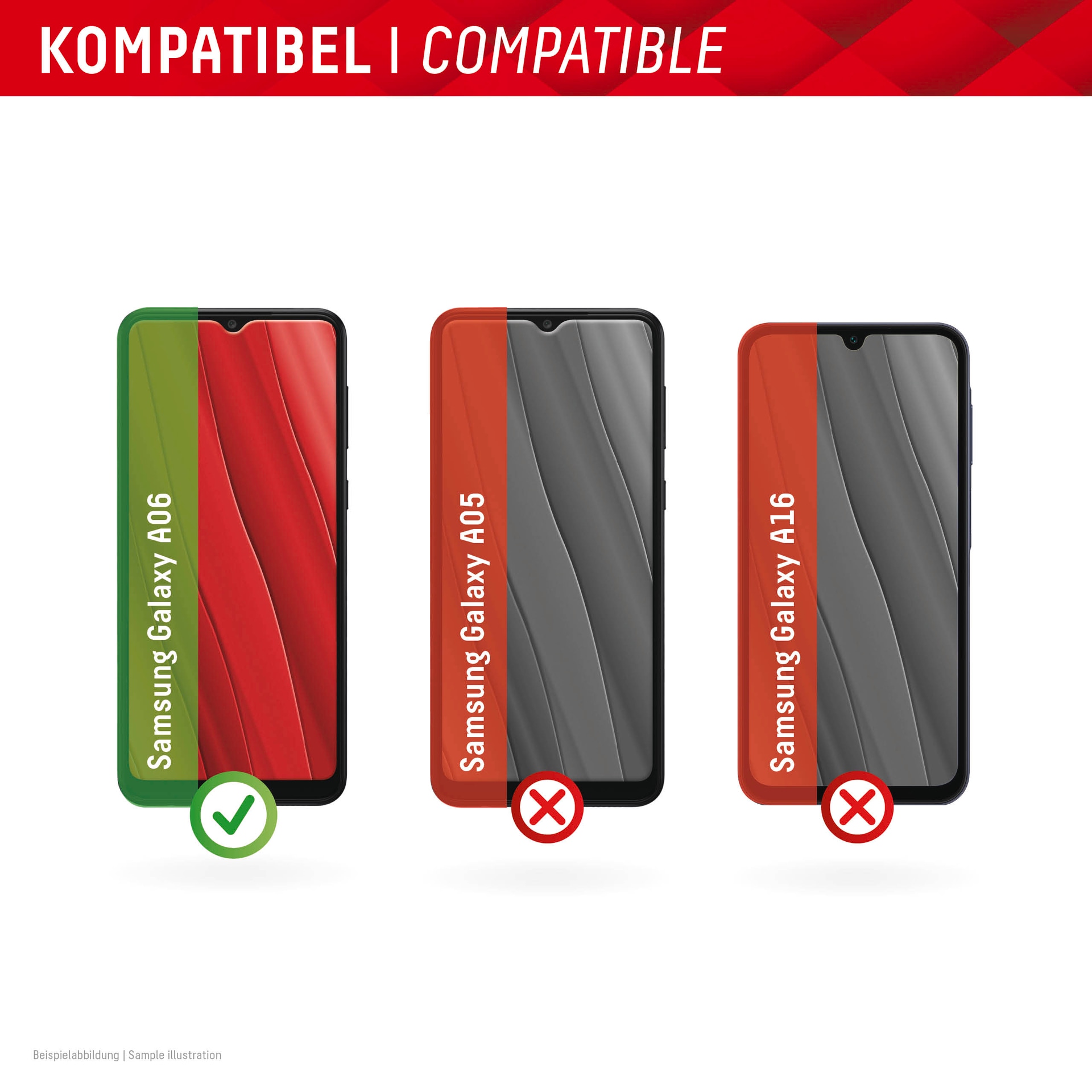 Displex Displayschutzglas »Smart Glass«, für Samsung Galaxy A06, Displayschutzfolie, Schutzfolie, Bildschirmschutz, kratz- & stossfest