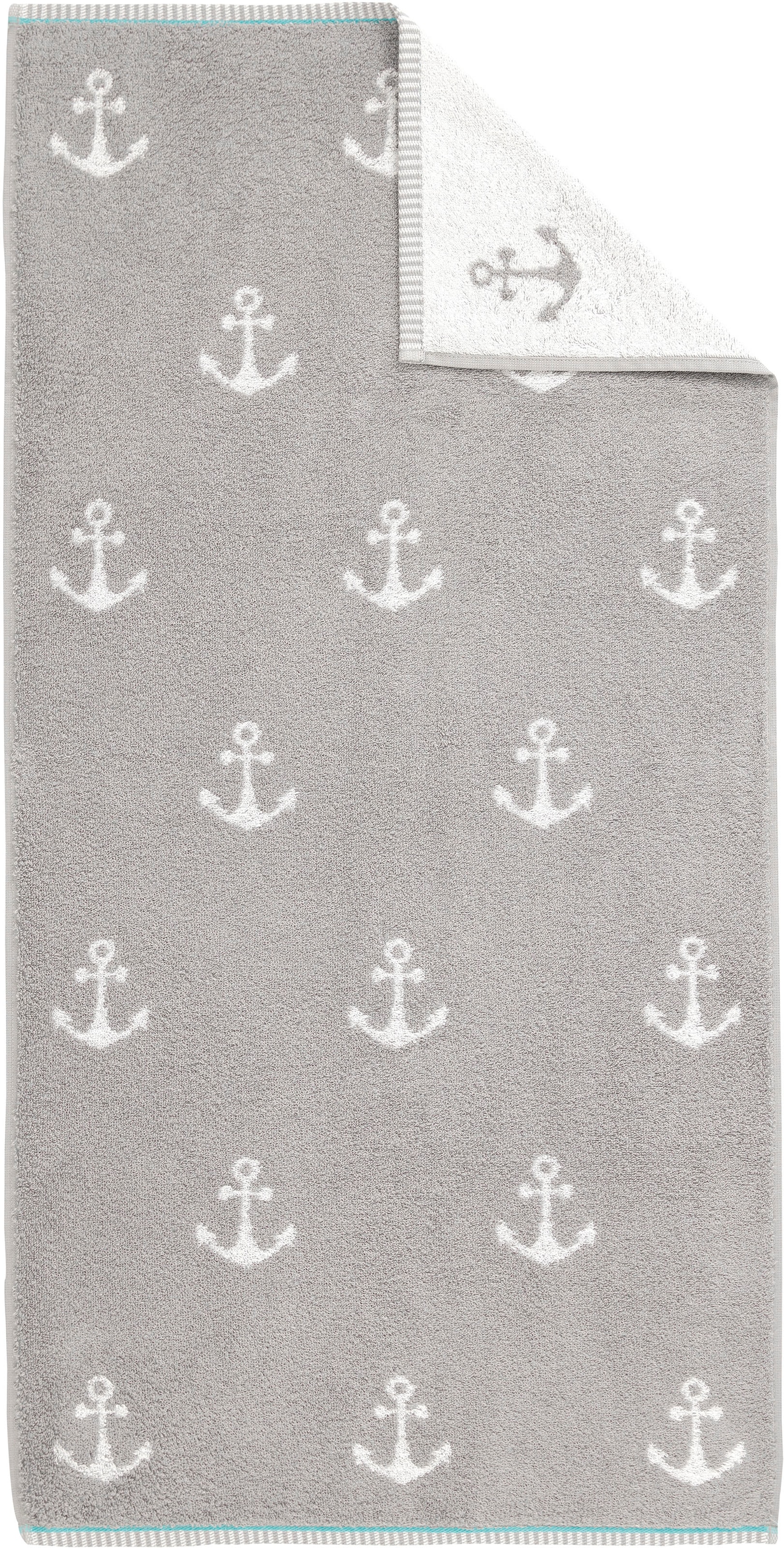 Dyckhoff Set de serviettes »Maritim, Nautic« Ensemble 3 cuis Frottee 2 serviettes (50x100 cm), 1 drap de douche (70x140 cm)