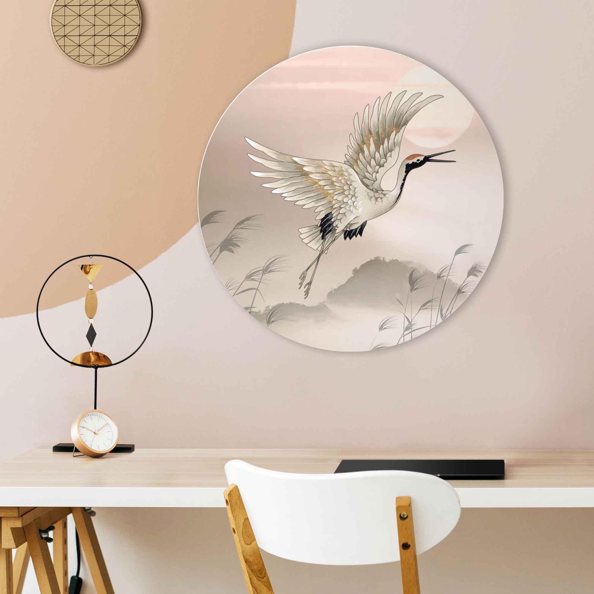 Reinders! Wandbild »Wandbild Kranich Japan - Kunst«, Vögel, (1 St.)