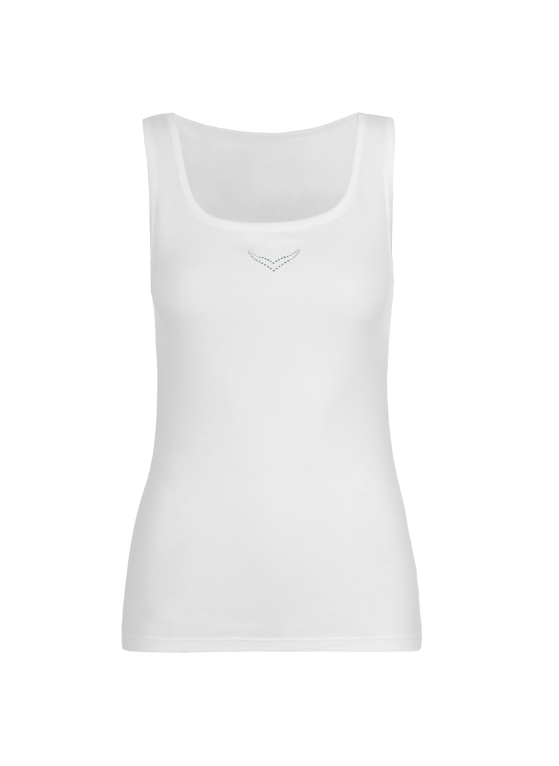 Trigema Tanktop »TRIGEMA Trägershirt mit Kristallsteinen«, (1 tlg.)