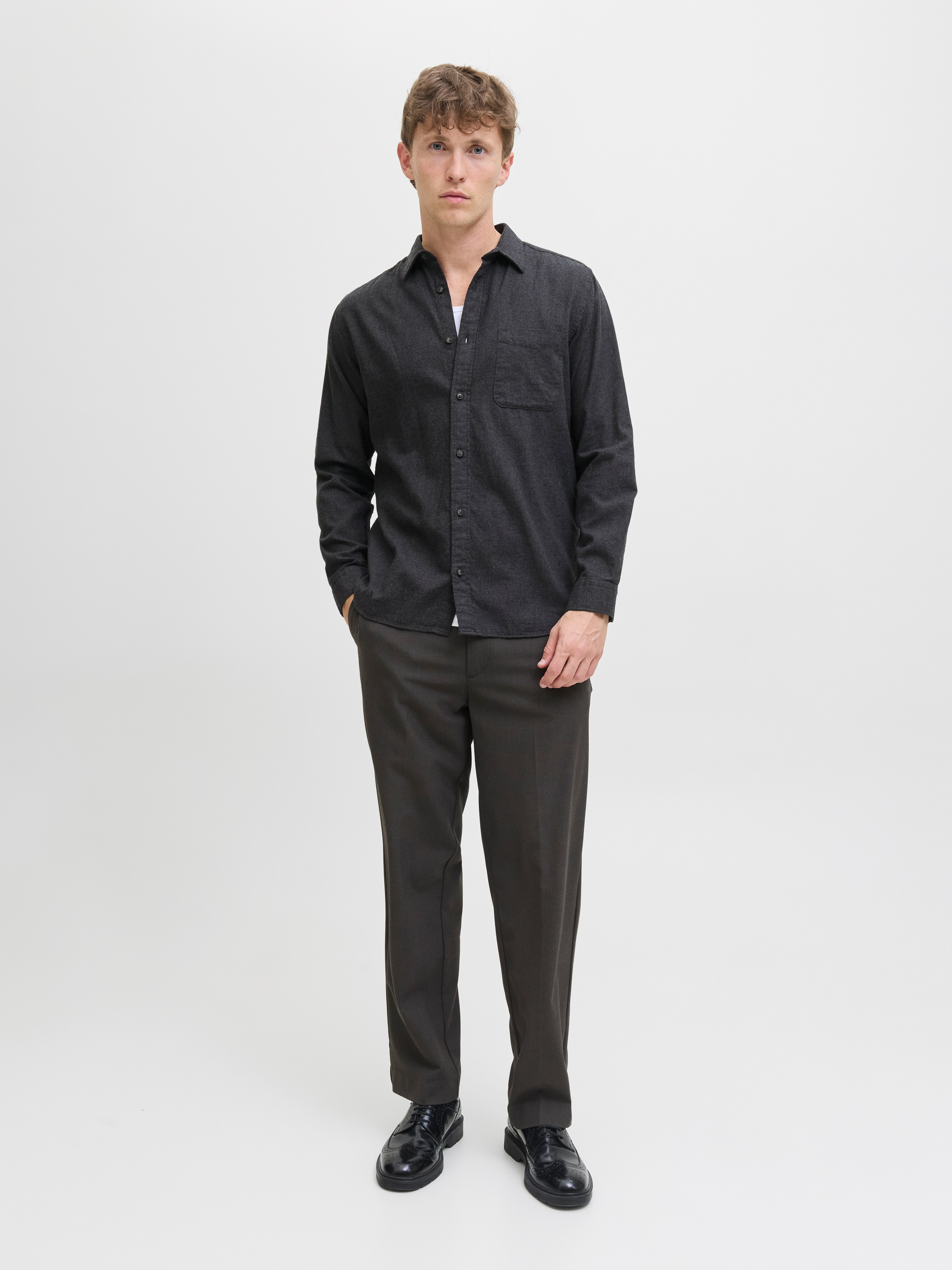 Jack & Jones Chemise à manches longues »JJECLASSIC MELANGE SHIRT L/S NOOS«