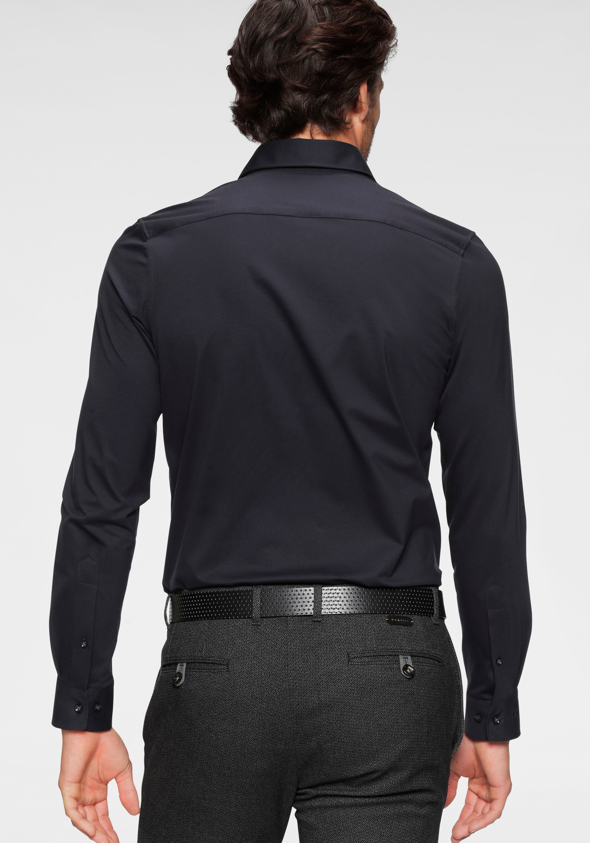 OLYMP Chemise à manches longues »Luxor 24/Seven modern fit Jerseyshirt« mit geruchshemmenden Materialeigenschaften