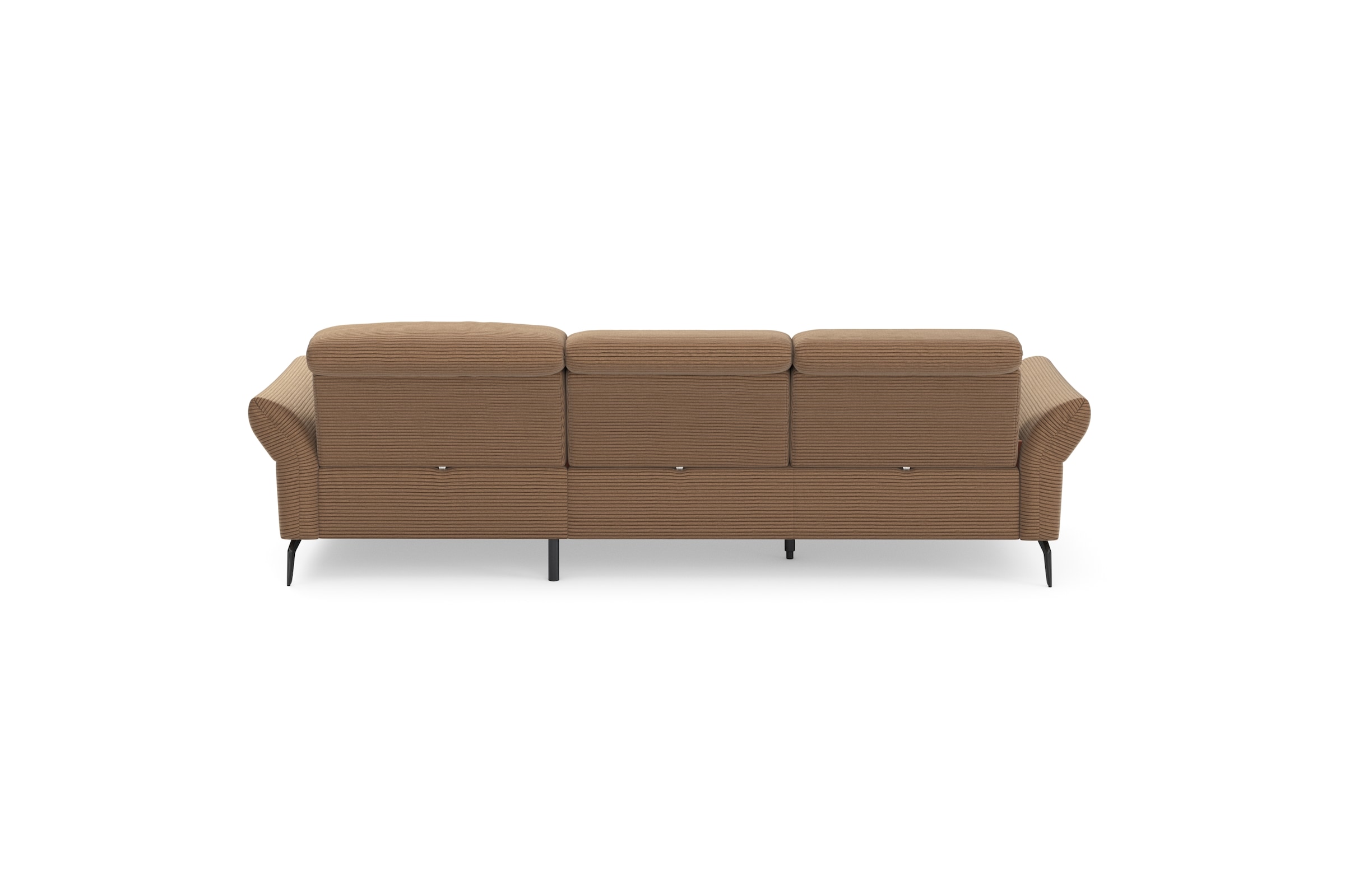 INOSIGN Ecksofa »Coco L-Form«, Sitztiefen-, Arm- und Kopfteilverstellung, Cord-Bezug, Fusshöhe 15 cm