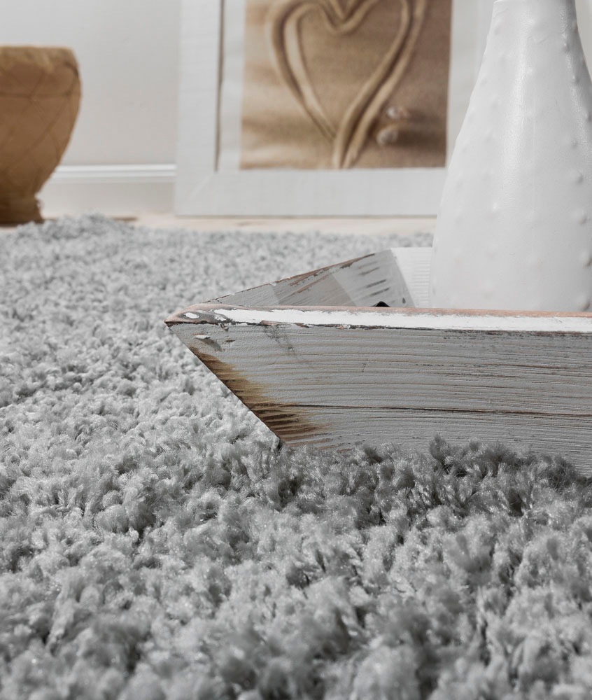 Paco Home Hochflor-Teppich »Sky 250«, rechteckig, 34 mm Höhe, gewebt, Uni-Farben, intensive Farbbrillanz, auch als Läufer erhältlich