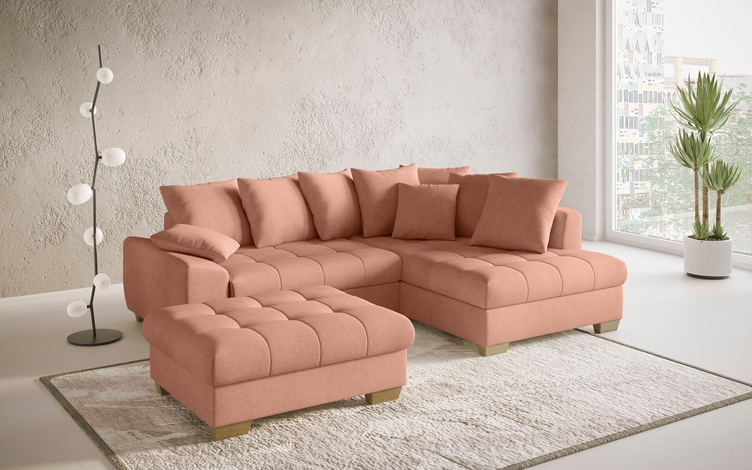 Mr. Couch Hocker »Nikita II« passend zu der Garnitur, wahlweise mit Kaltschaumpolsterung