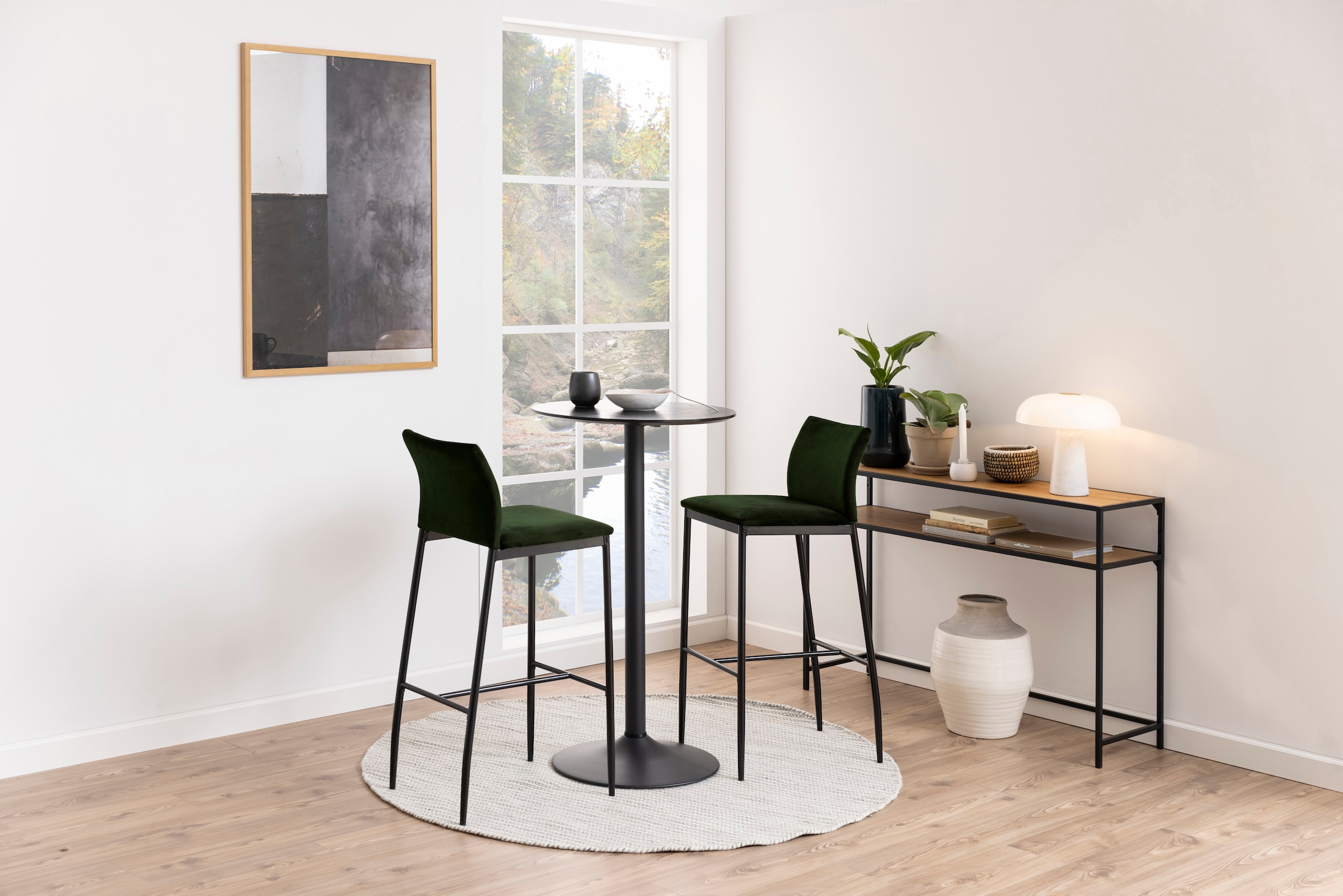 ACTONA GROUP Konsolentisch Metallgestell und 1 Einlegeboden, Breite 120 cm, in weiteren Varianten