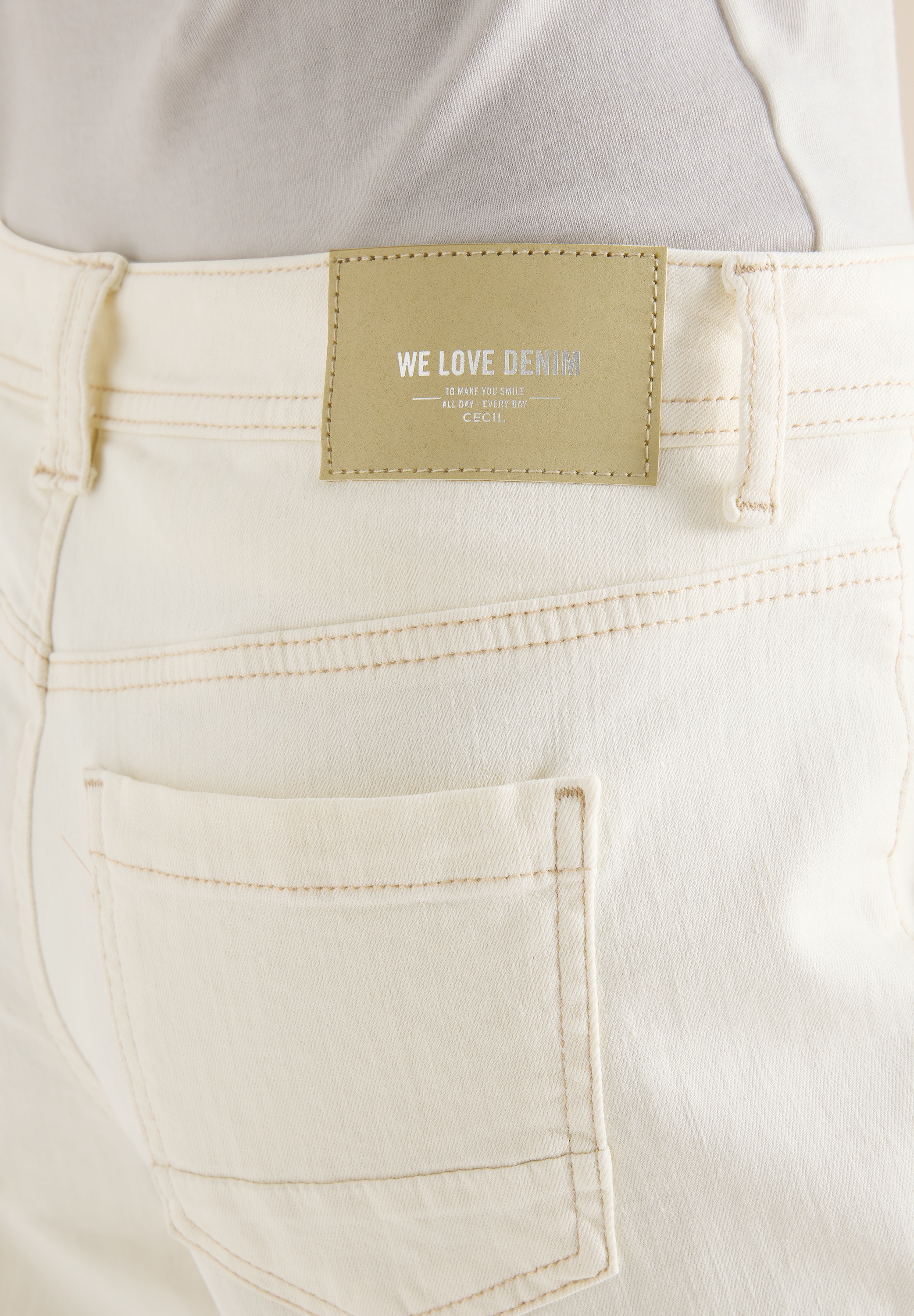 Cecil Weite Jeans »Style NEELE« im 4-Pocket-Form und mit Stretch