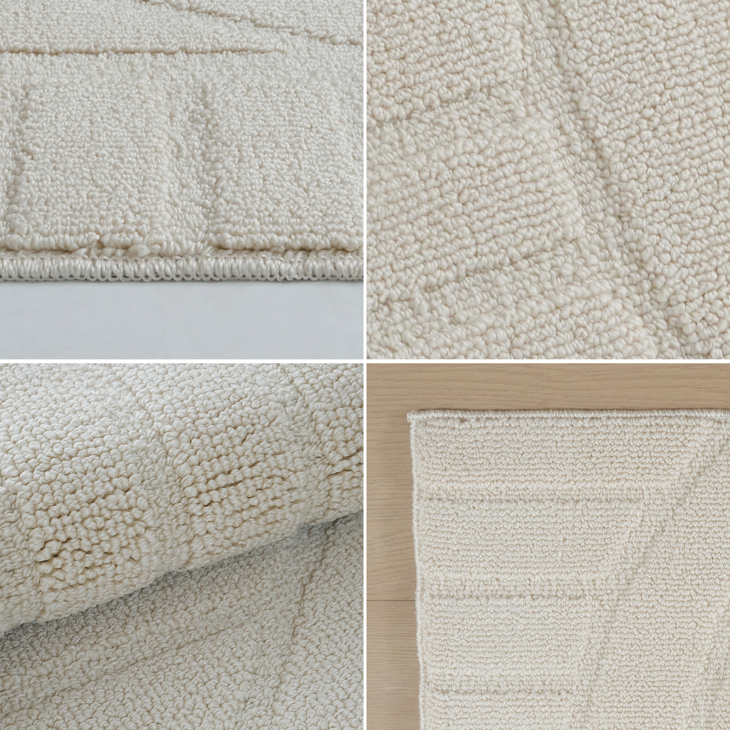 GOODproduct Teppich »Neele, Boho-Design, Hoch-Tief, waschbar« rechteckig 12 mm Höhe 3D Optik, Skandinavisch, Designteppich, Wohnzimmer, Schlafzimmer