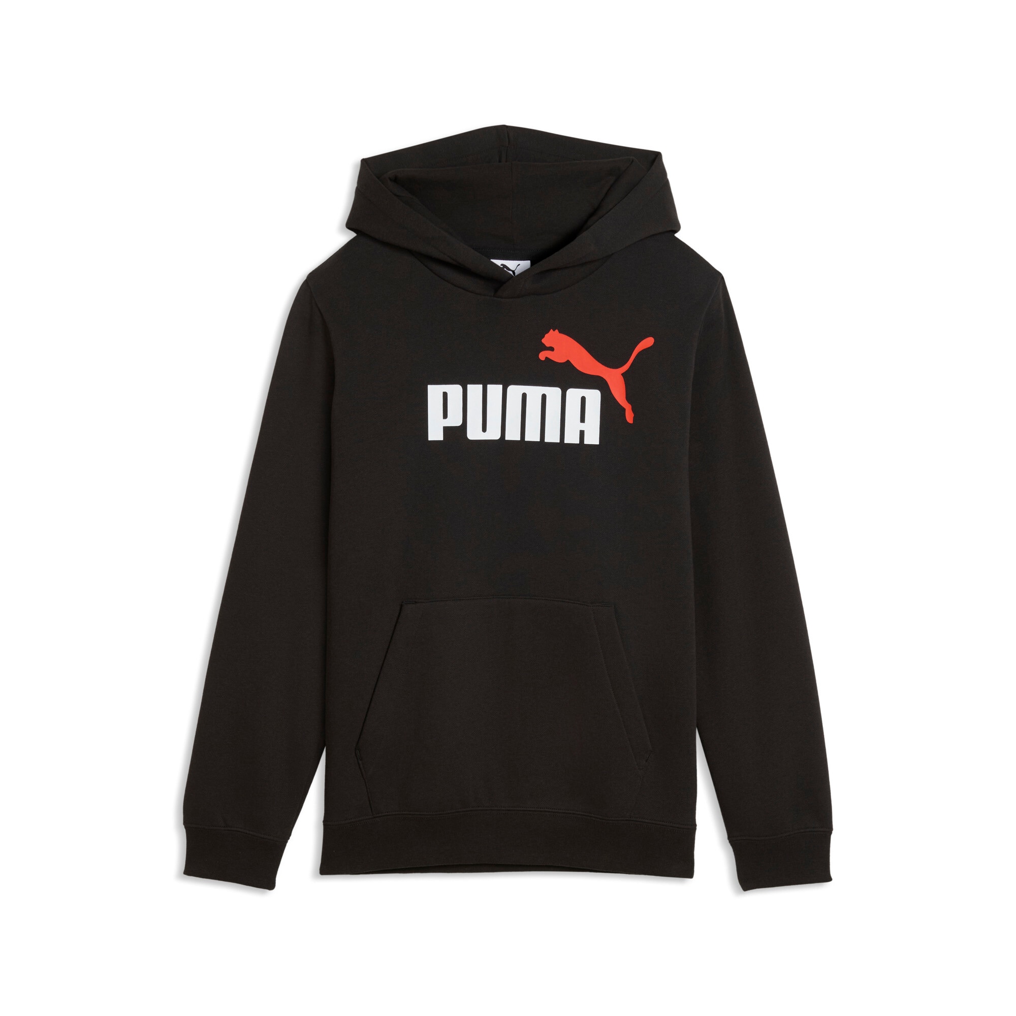 PUMA Kapuzensweatshirt »ESS 2 COLOR NO 1 LOGO HOODIE FL B«, mit Kapuze, Rundhalsausschnitt, mit gerippten Bündchen und Saum
