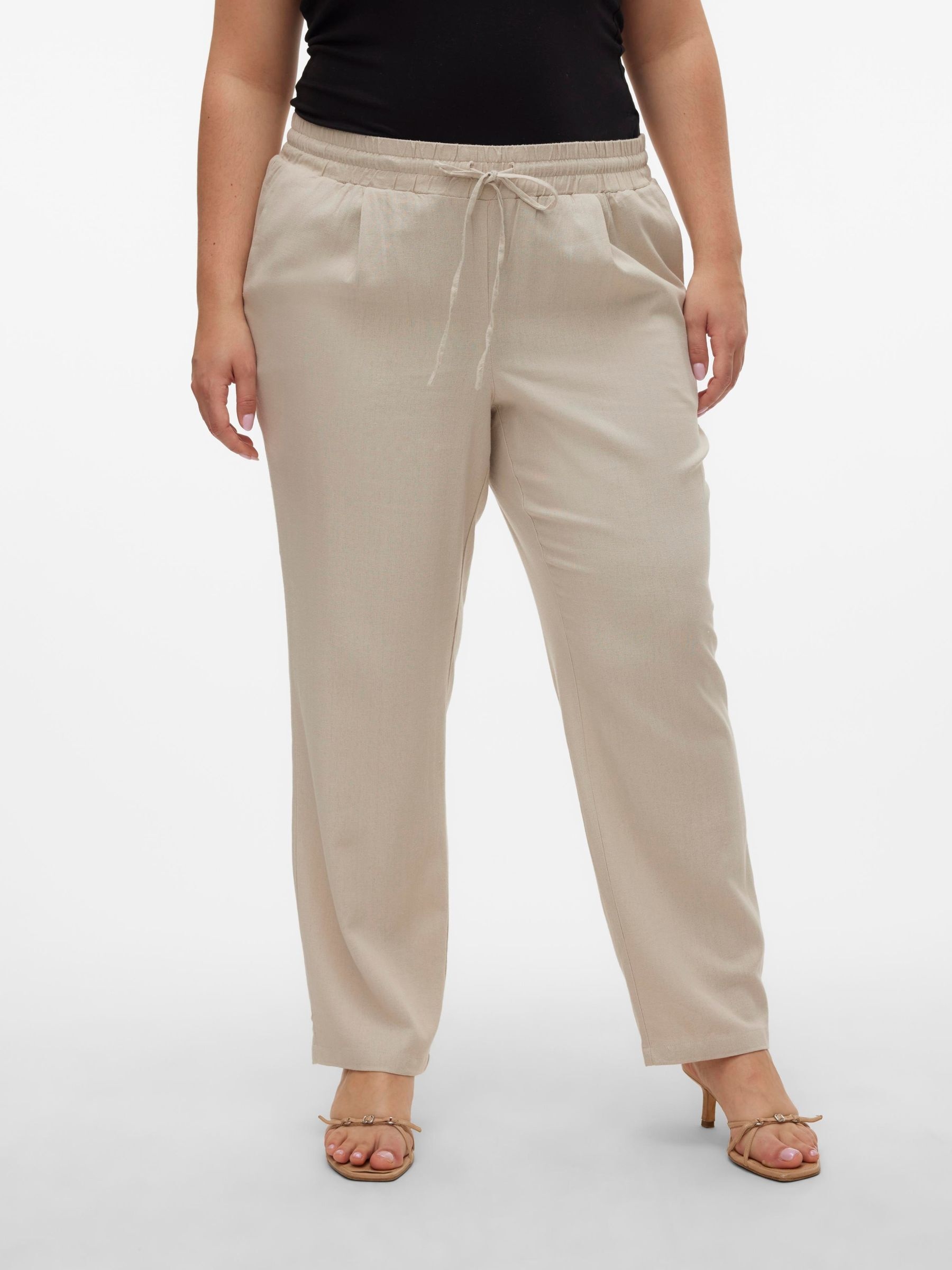 Image of Vero Moda Curve Schlupfhose "VMJESMILO ANKLE PANTS WVN GA NOOS CUR" Sommerhose