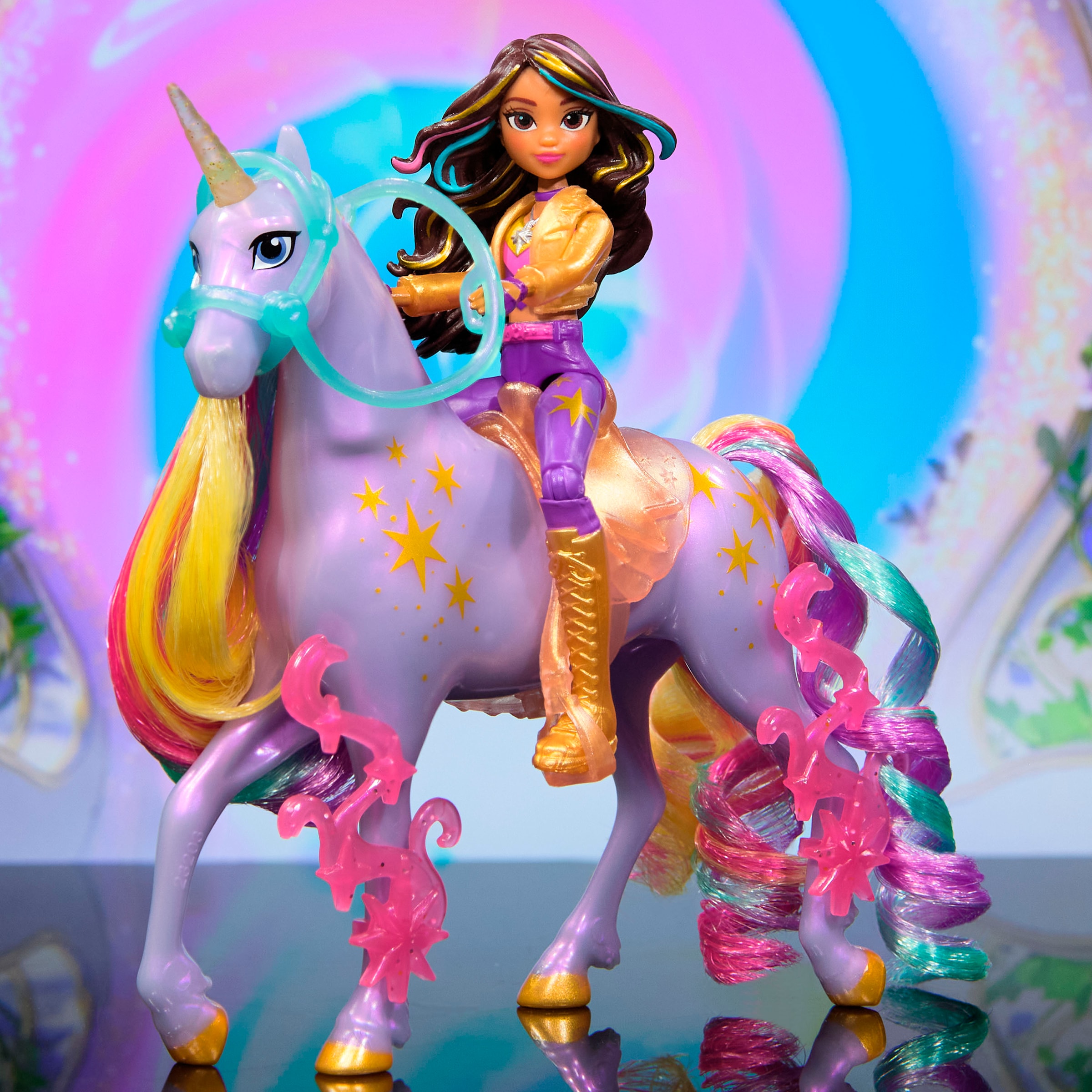 Spin Master Anziehpuppe »Unicorn Academy - Sophia & Einhorn Wildstar« mit echter Mähne
