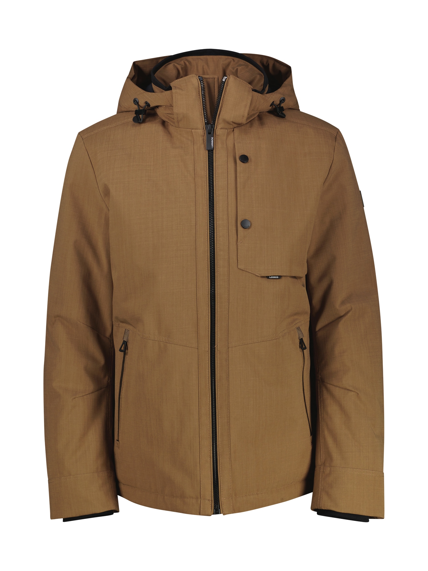 LERROS Veste d'extérieur »LERROS Herren Blouson in Stukturoptik« mit Kapuze Wasser- und windabweisend