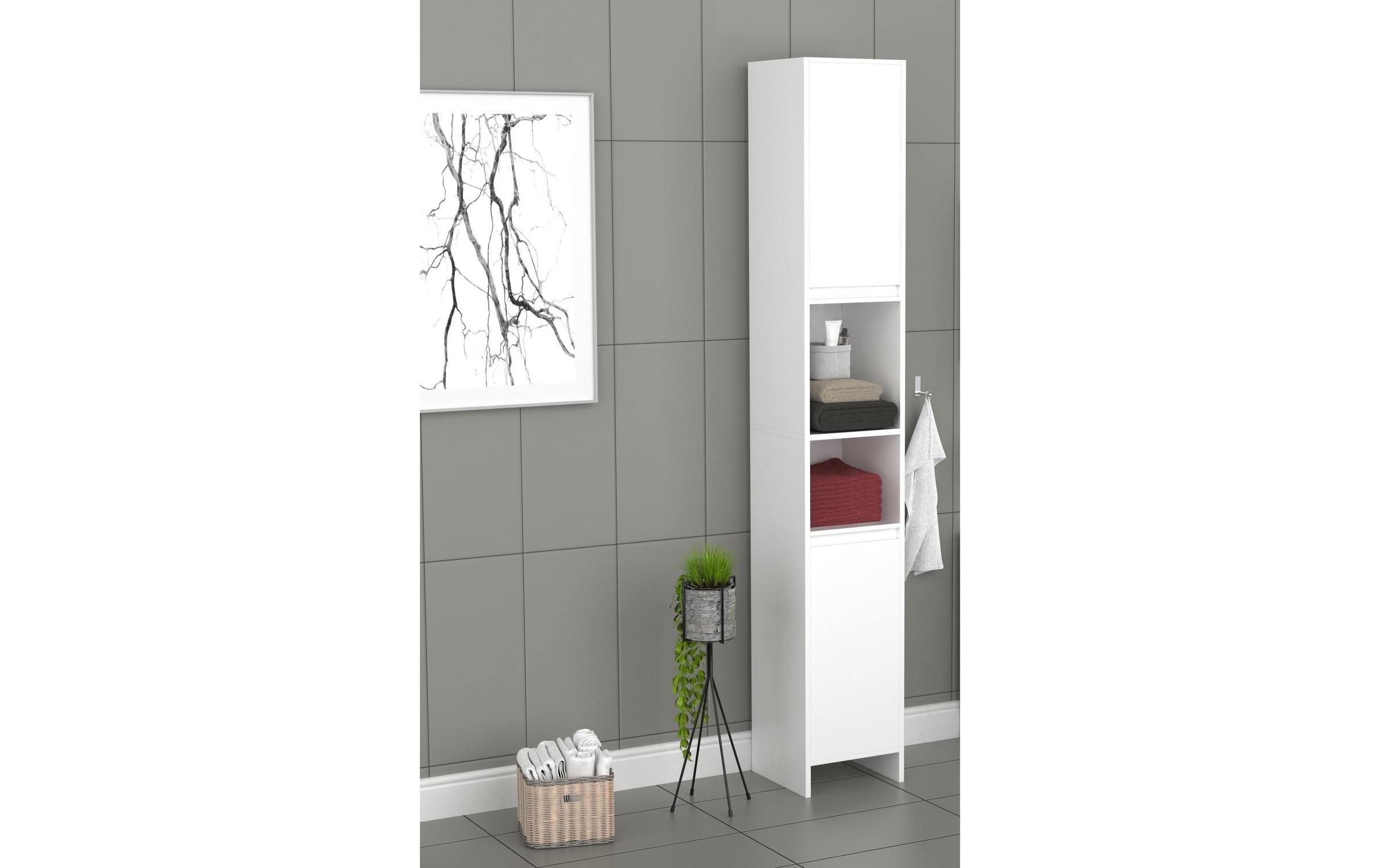 VCM Étagère de salle de bain »Badezimmerregal Malira 30 x 189 cm«