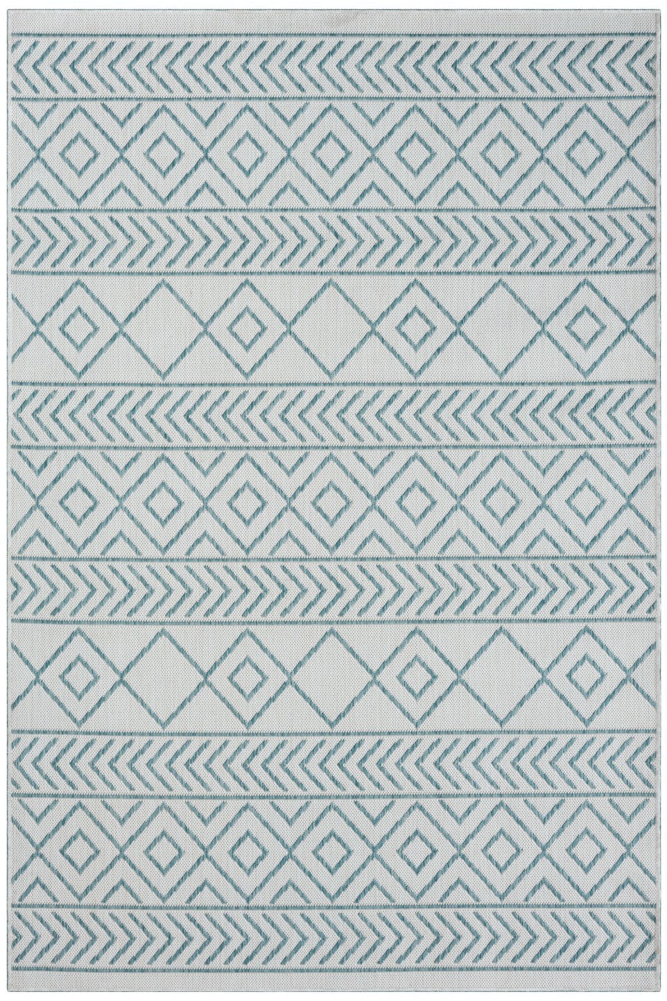 Myflair Möbel & Accessoires Teppich »Liva, LAGERRÄUMUNG!« rechteckig 8 mm Höhe Wendeteppich, Rauten Motiv, Outdoor geeignet, Balkon, Terrasse