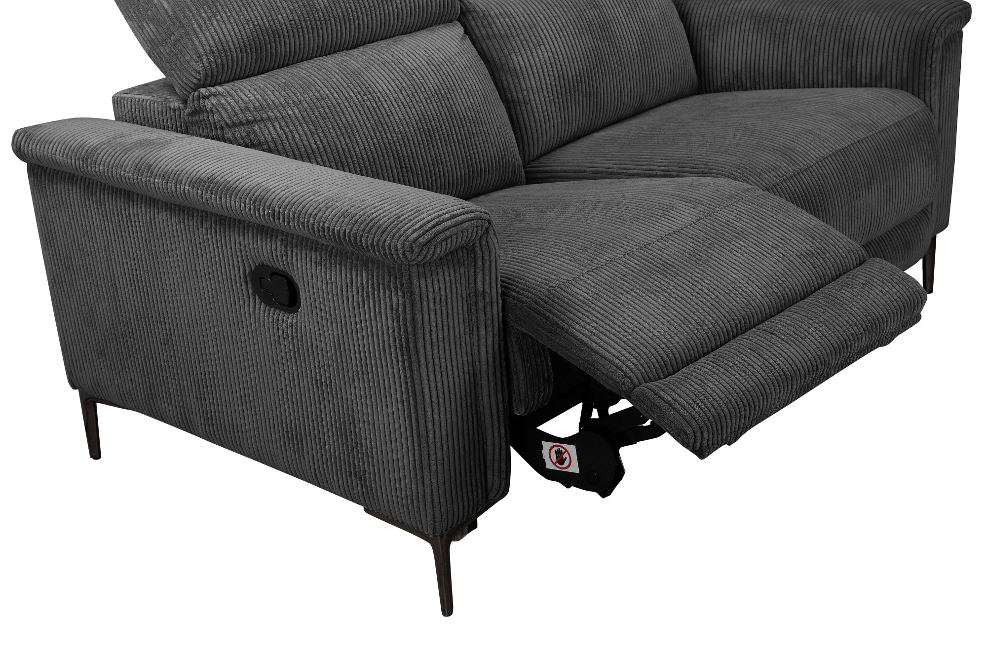 Home affaire 2-Sitzer »LUND Cord, 160 cm, manuelle o. elektrische Relaxfunktion« USB-C bei elektrischer Ausführung, mit Kopfteilverstellung