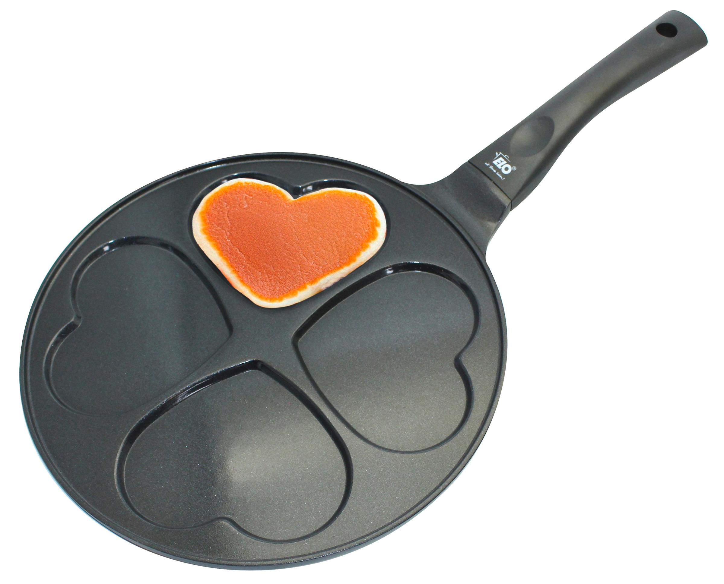 Elo Basic Crêpière »Blini, Herzpfanne 26 cm« Aluminiumguss 1 cuis tlg. für 4 Herz-Pfannkuchen