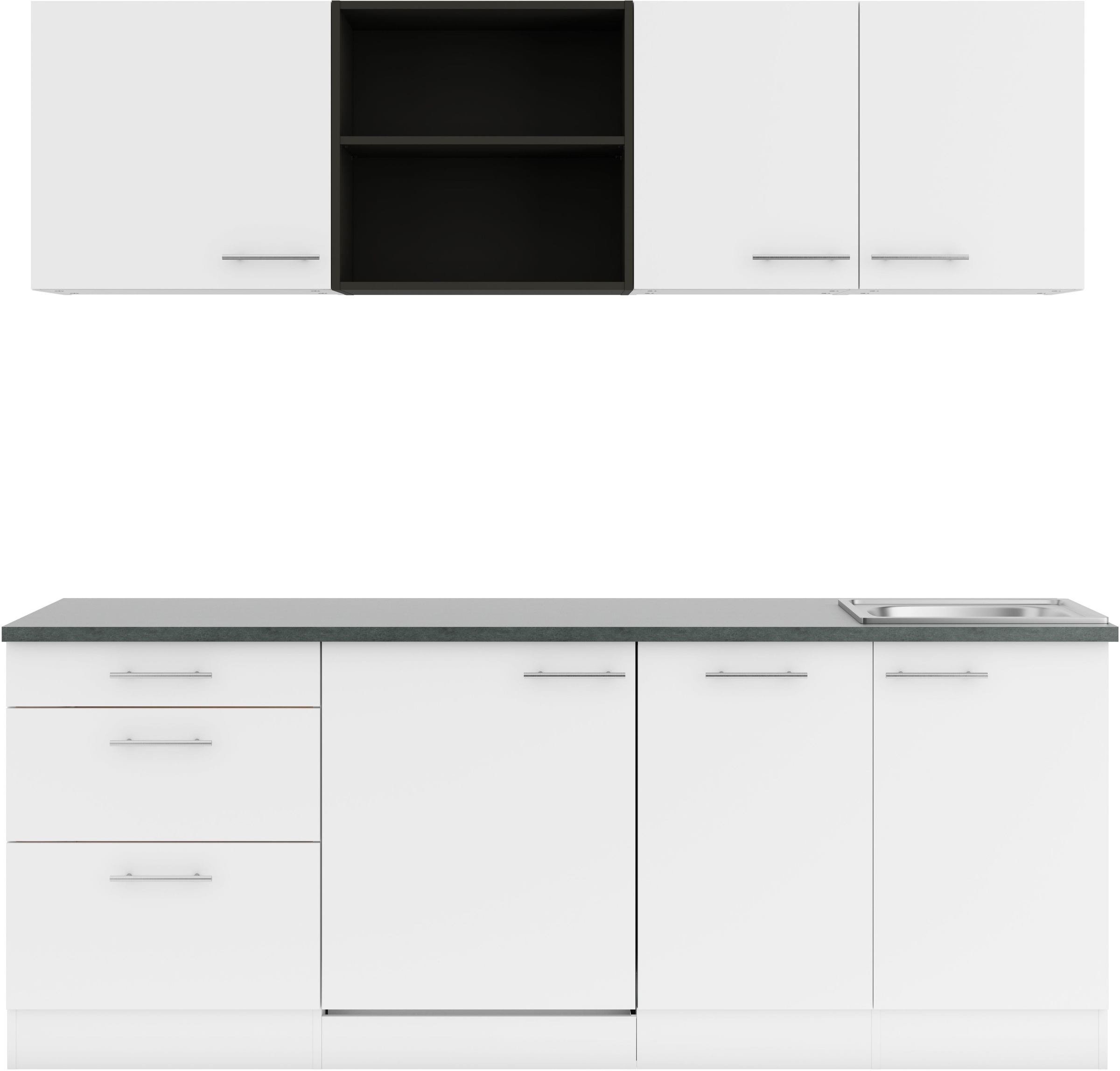 OPTIFIT Küche »Bella« Breite 210 cm, wahlweise mit E-Geräten